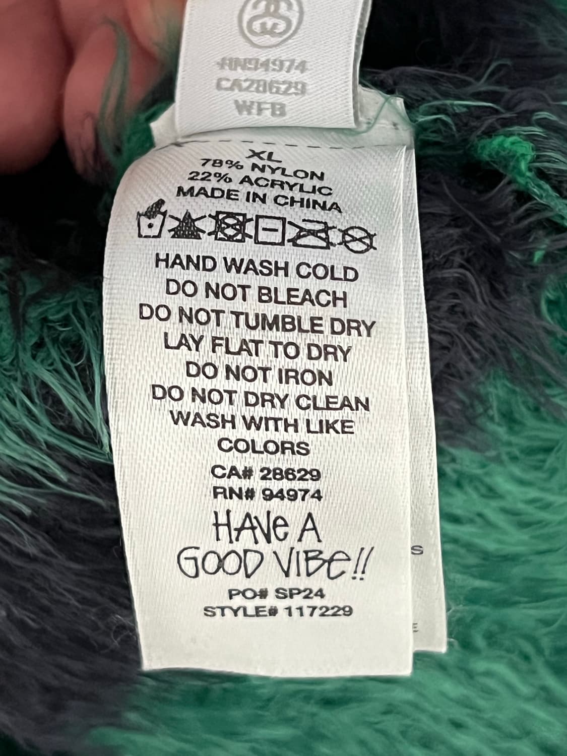 스투시 헤어리 스트라이프 크루넥 스웨터 니트 XL 상품이미지4