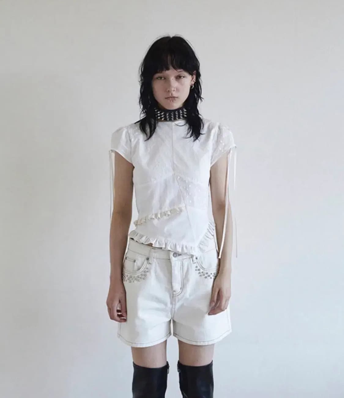 데어드 PIECE PUFF SLEEVE BLOUSE 상품이미지3
