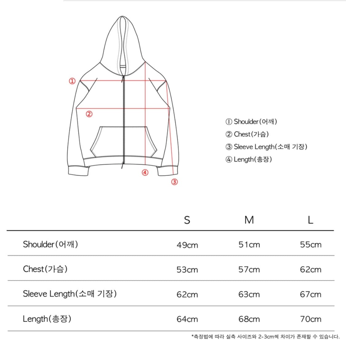 더콜디스트모먼트 후드집업 M 상품이미지4