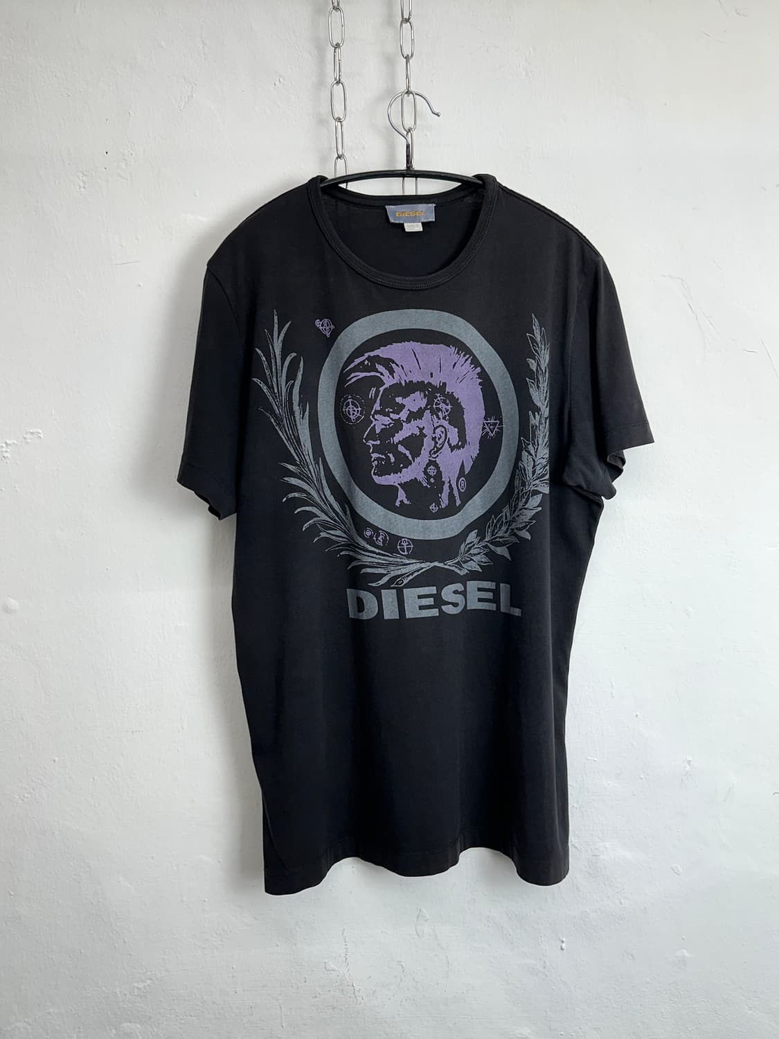 Diesel 2000s Mohican Head Graphic Black  상품이미지3