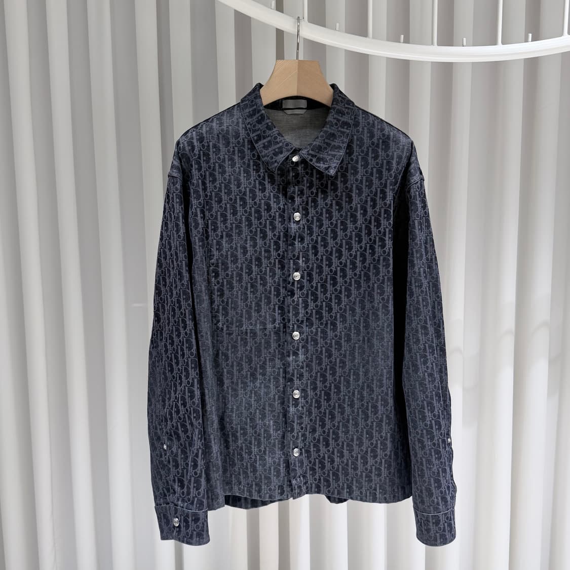 (A+/54) / 디올 오블리크 벨벳 카스리 데님 자켓 상품이미지1