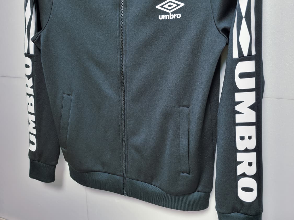 남성M 엄브로 빅 레터링 기모 트랙탑 져지 집업 저지 트레이닝복 축구복 상품이미지2