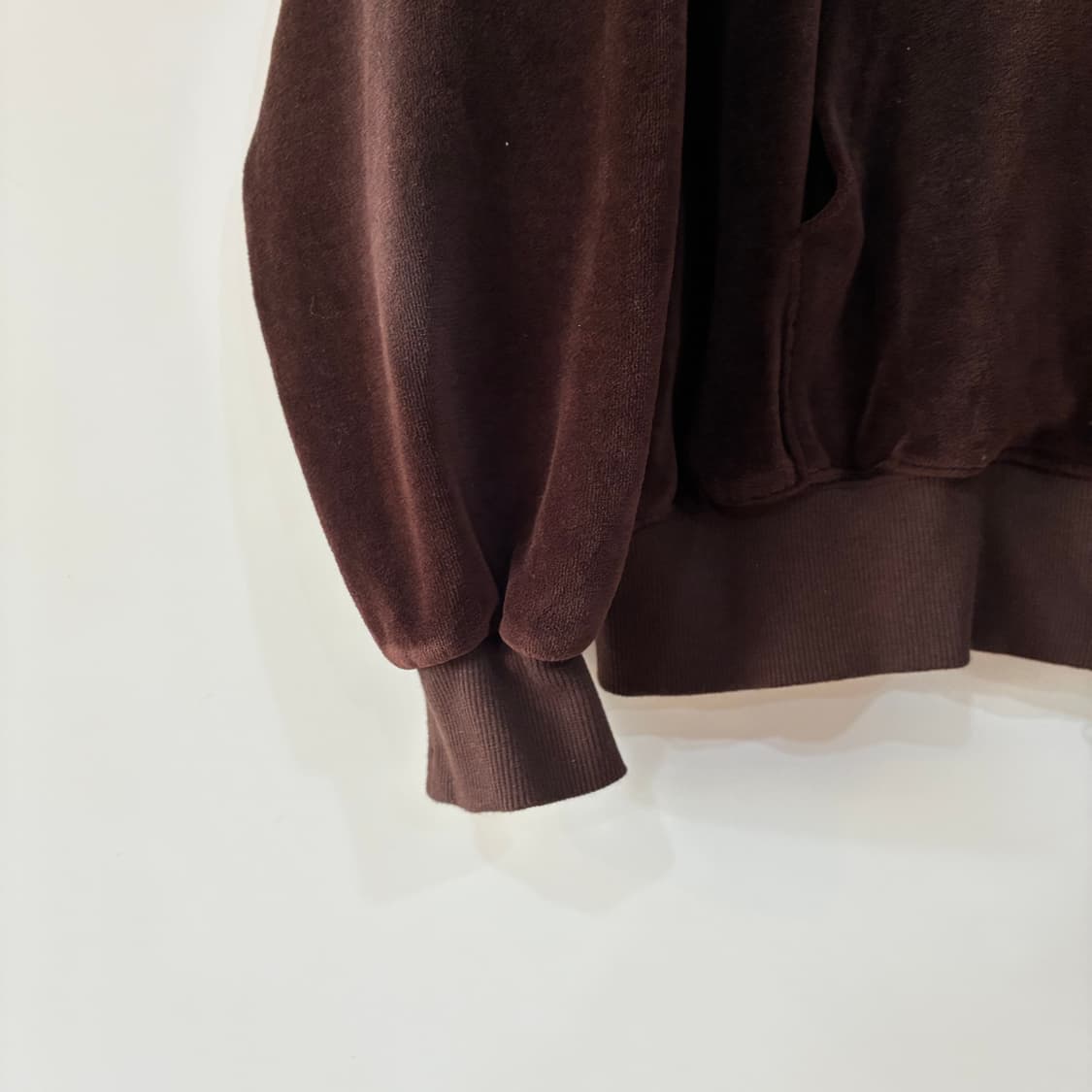 오픈와이와이 벨루어 후드 집업 상품이미지3