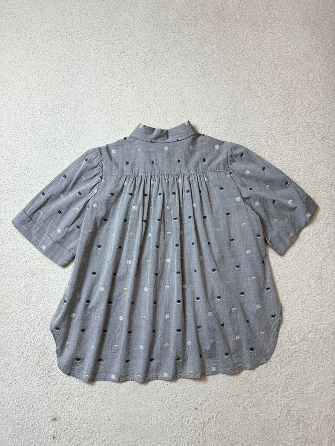 GASA 00's 재팬 플리츠 반팔 블라우스 PN6494 상품이미지5