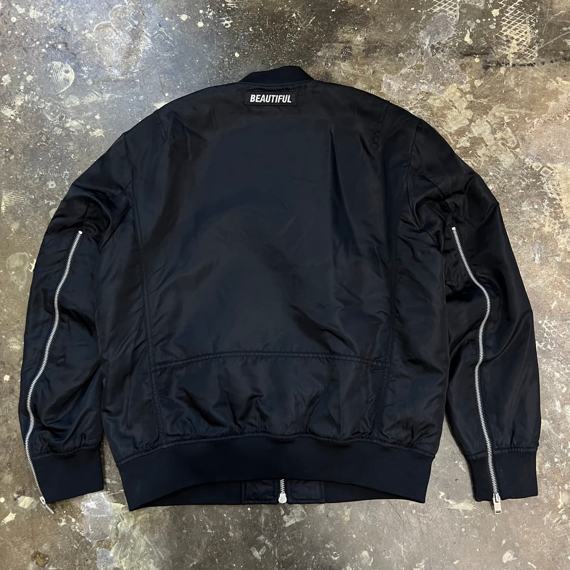 XL) 플랙 누빔 항공점퍼 MA-1 자켓 상품이미지6