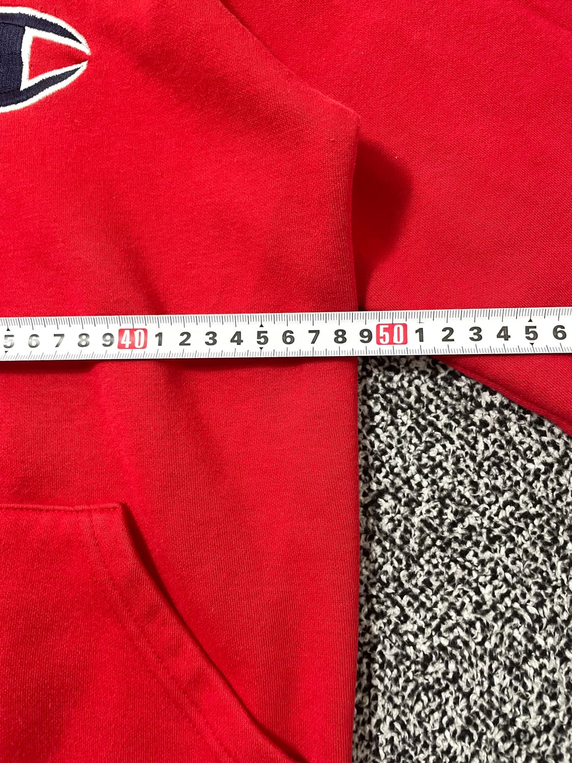 빈티지9. 챔피온 리버스위브 빅C로고 후드 스웻 셔츠 헤비코튼 빈티지 상품이미지5