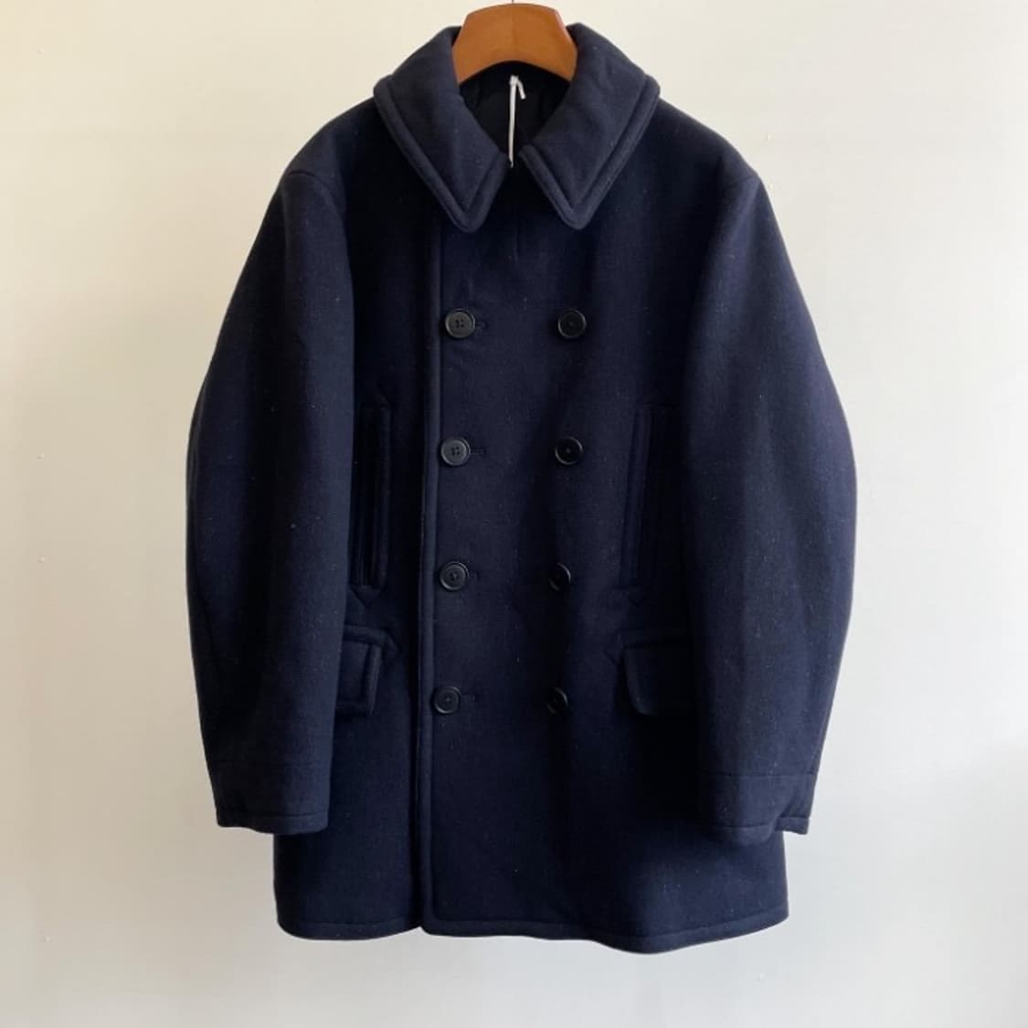 [42] 캡틴선샤인 / 23FW 울 멜튼 피코트 / 네이비 상품이미지2