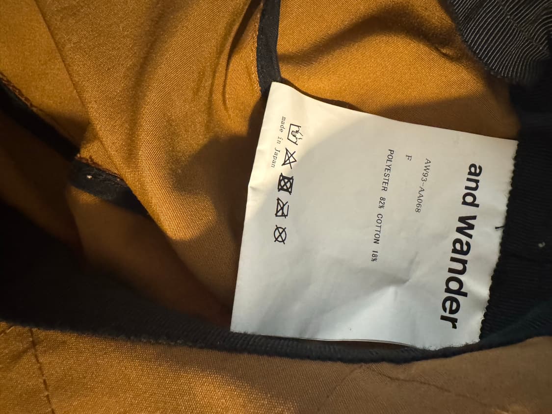 AND WANDER 60/40 CLOTH HAT DARK BEIGE 상품이미지3