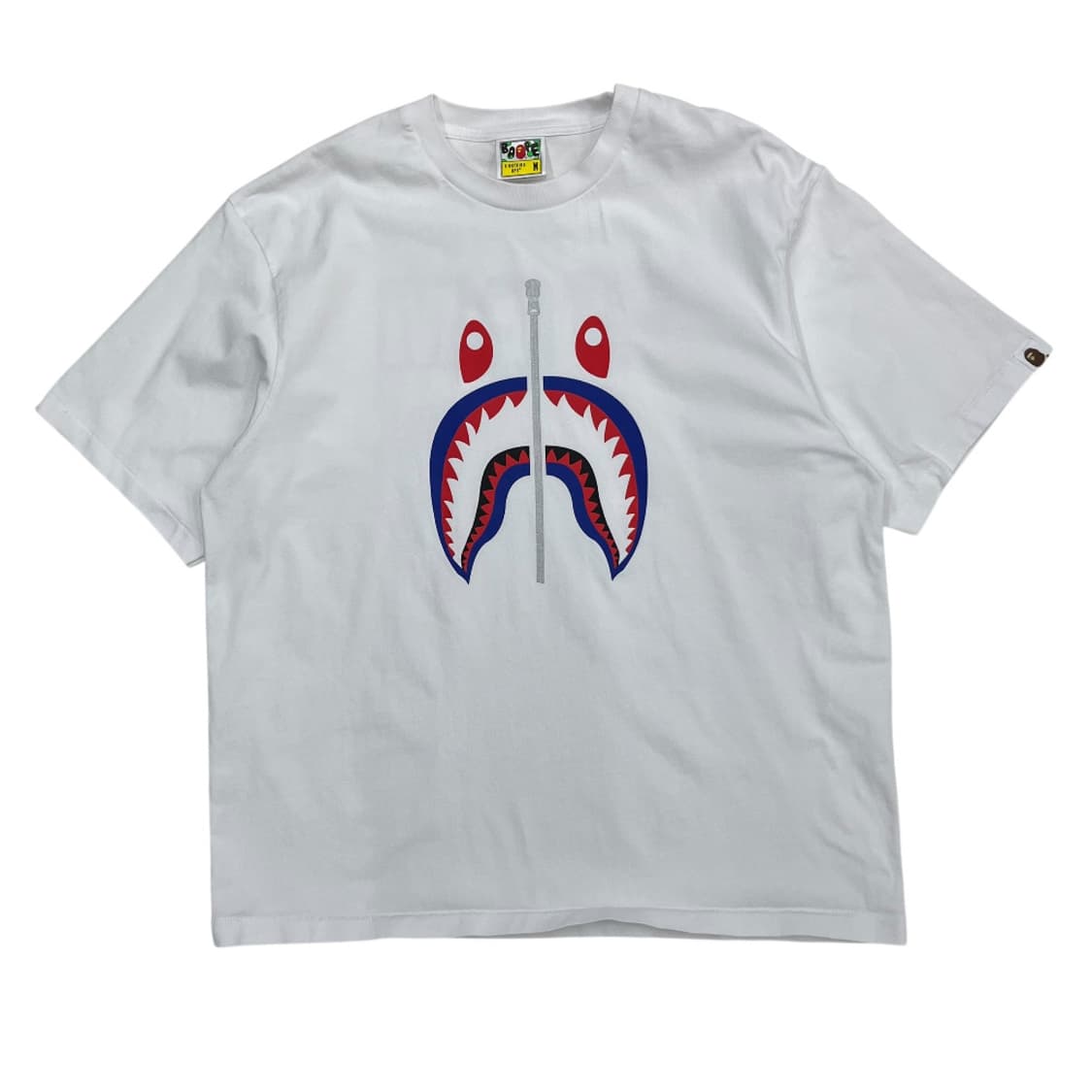 베이프 샤크 화이트 반팔 M 상품이미지3