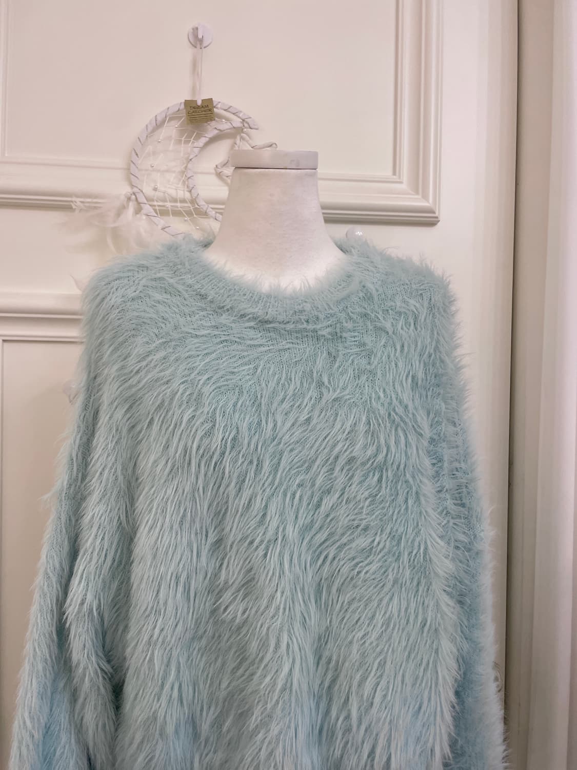 mint shaggy winter sweater(size-F) 상품이미지5