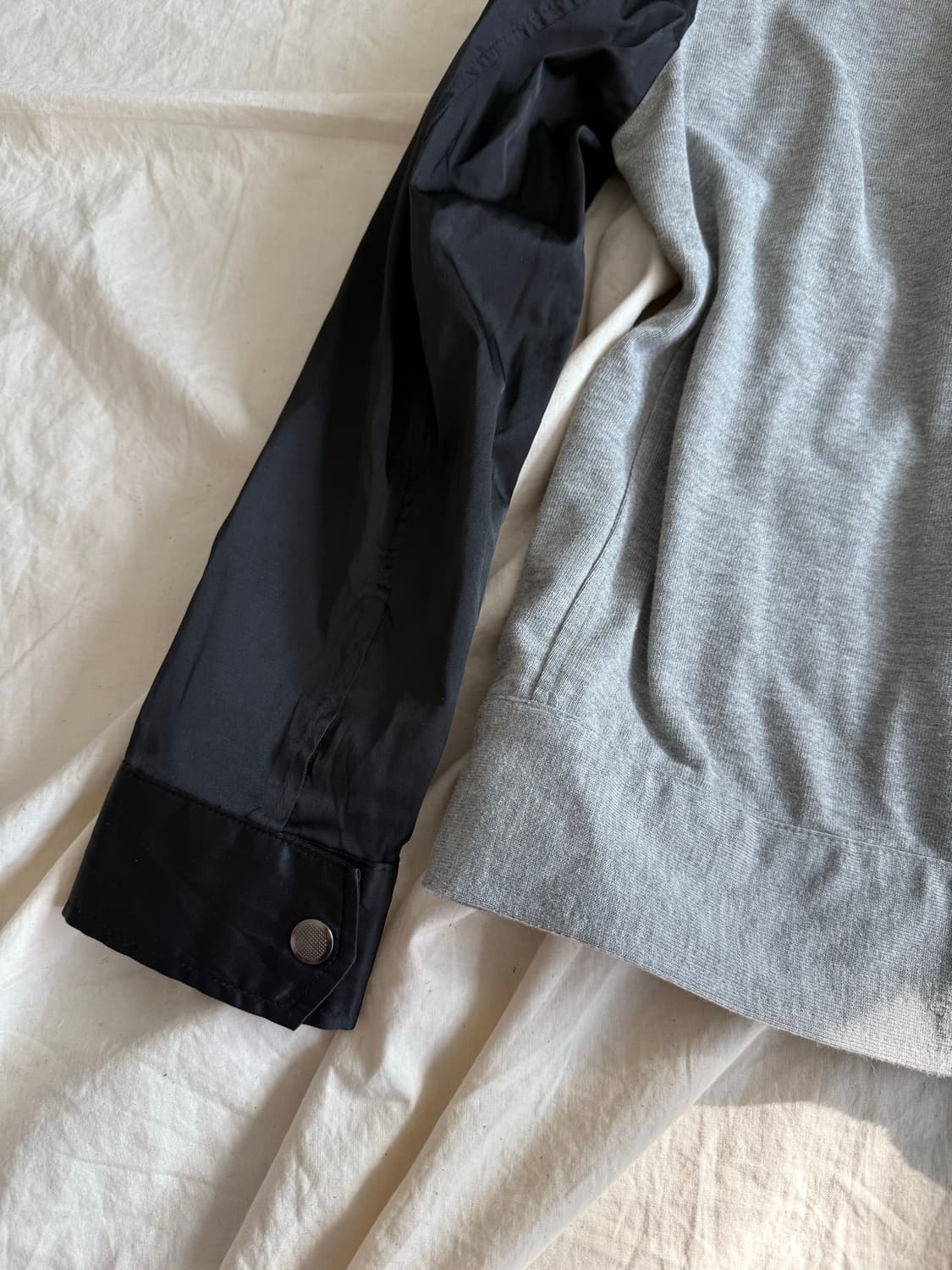 무채색 y2k 락시크 레이어드 후드 집업  상품이미지8