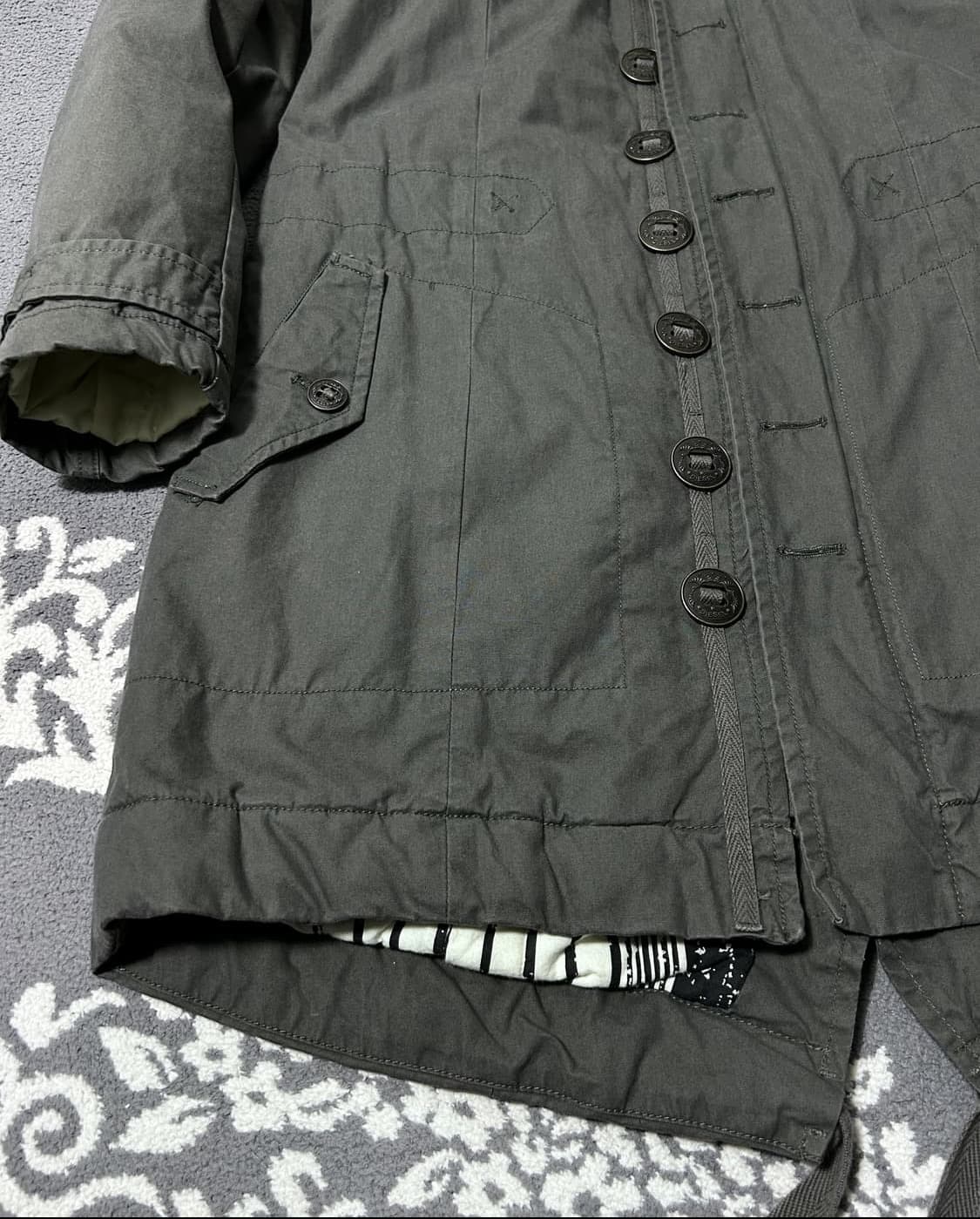00O's Diesel Multi Buttons Military Coat 상품이미지3