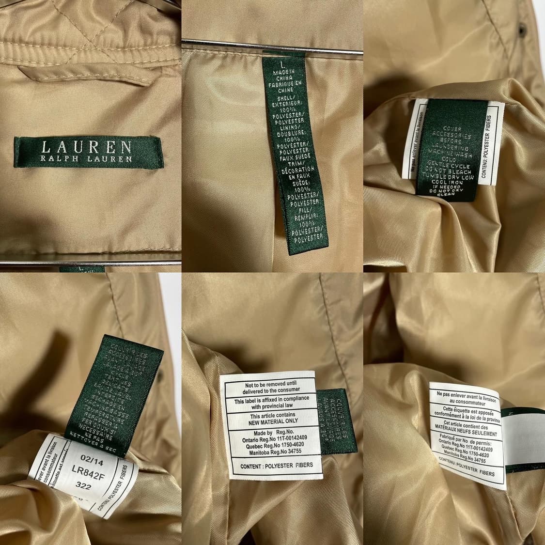 랄프로렌 사이드 와펜 퀼팅 자켓 상품이미지10