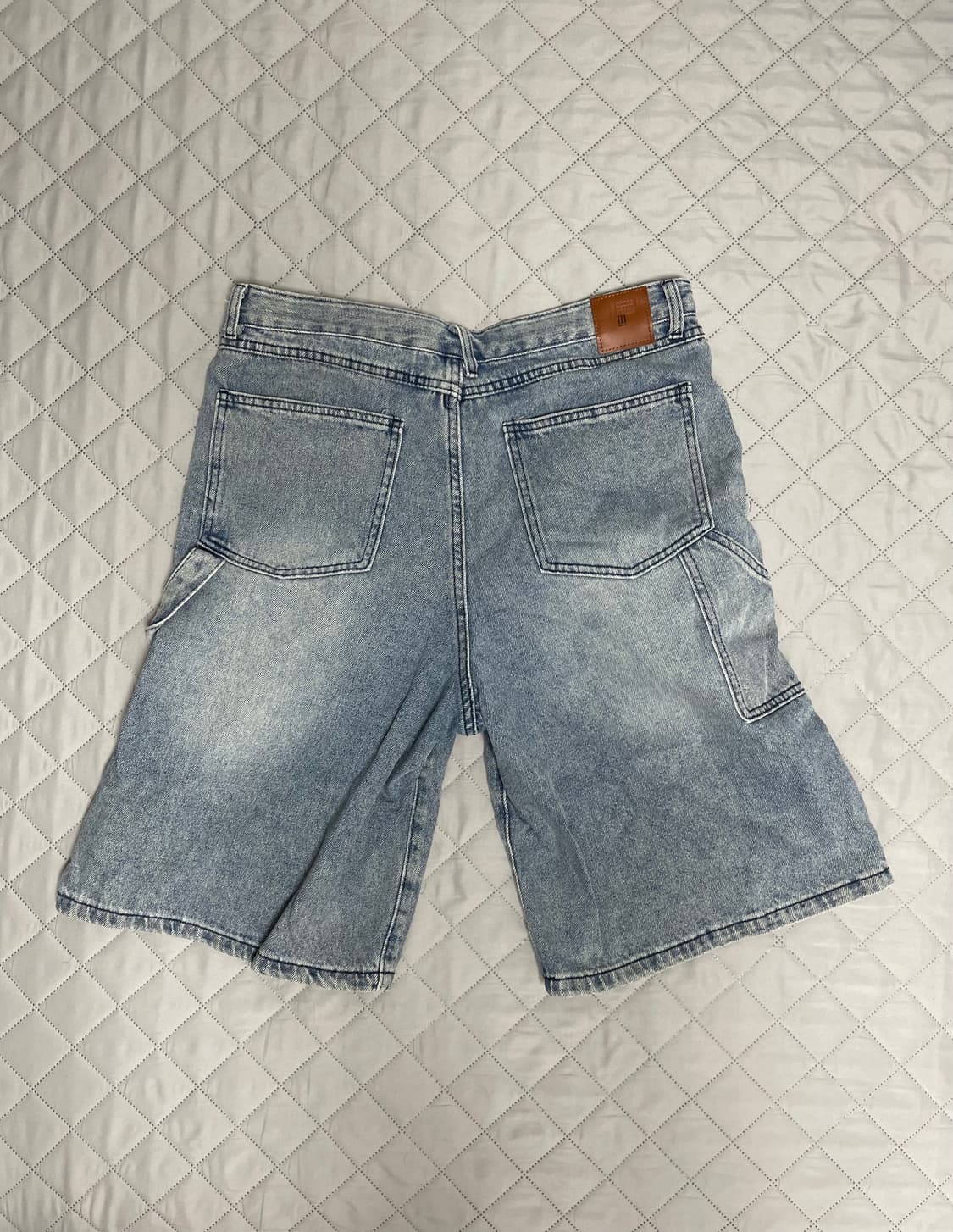 디미트리블랙 바이오워싱 카펜터 버뮤다 데님 팬츠 상품이미지4