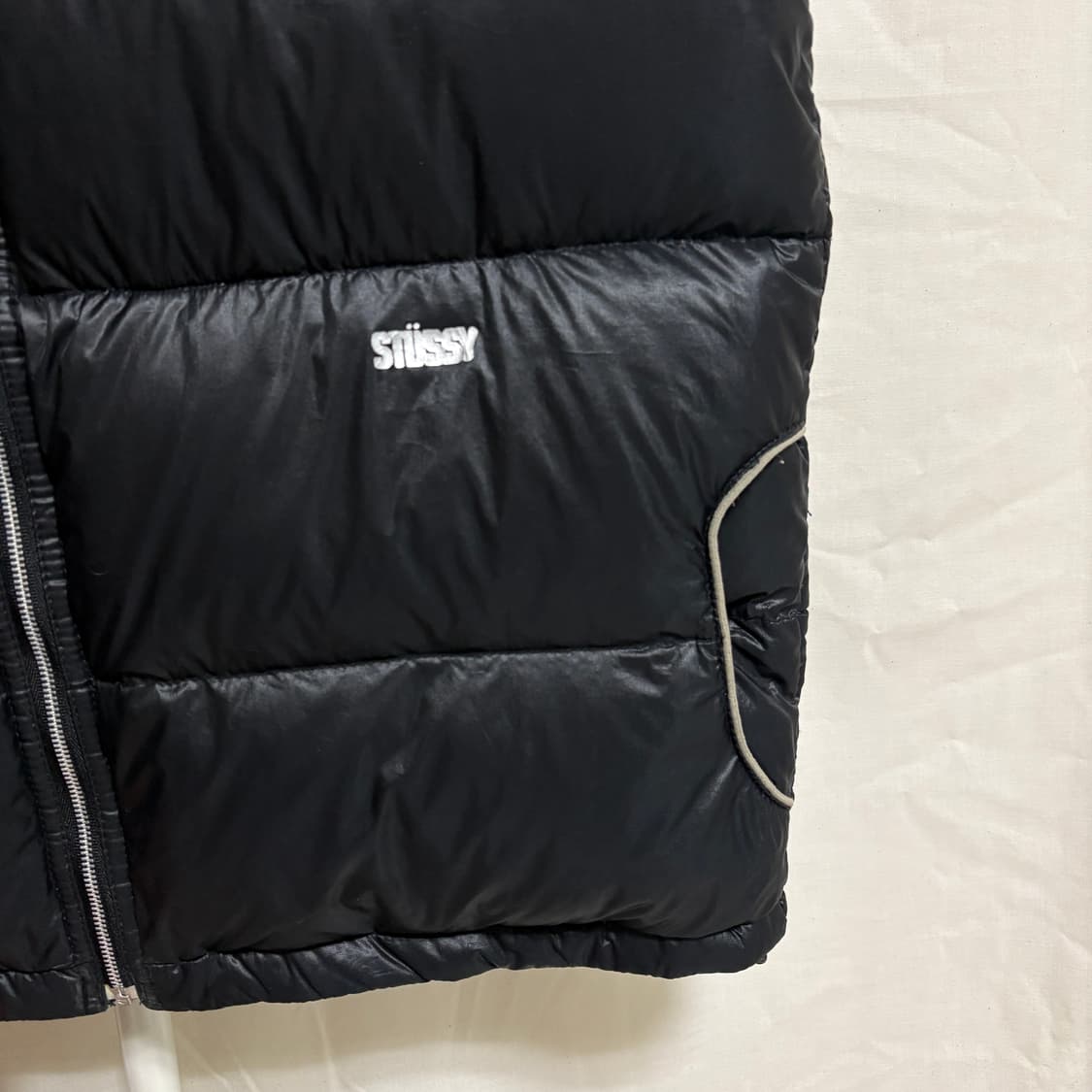 스투시 어센틱 기어 구스다운 패딩 베스트 / 블랙, M 상품이미지6