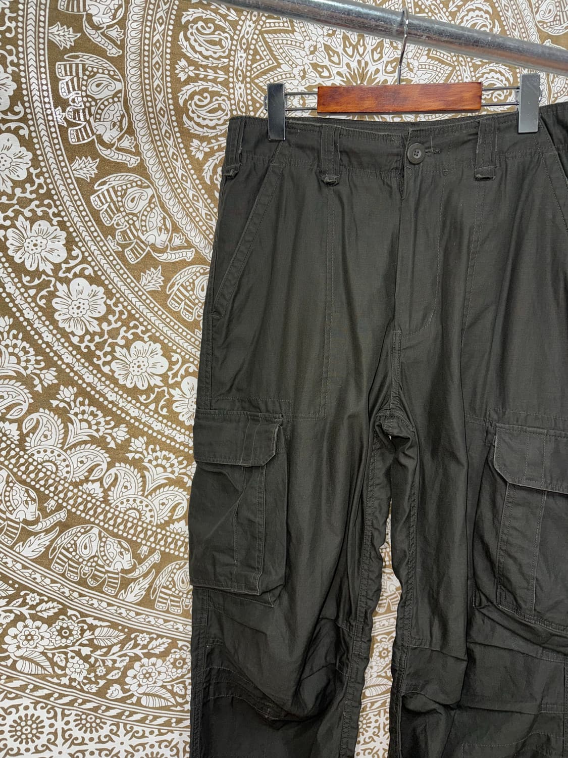 빈티지 카키 카고팬츠  상품이미지4