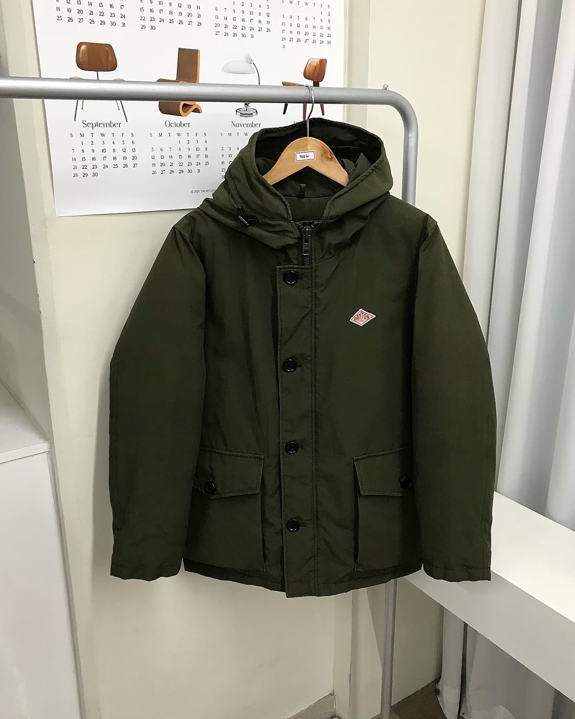 단톤 후드 다운 패딩 파카 상품이미지1