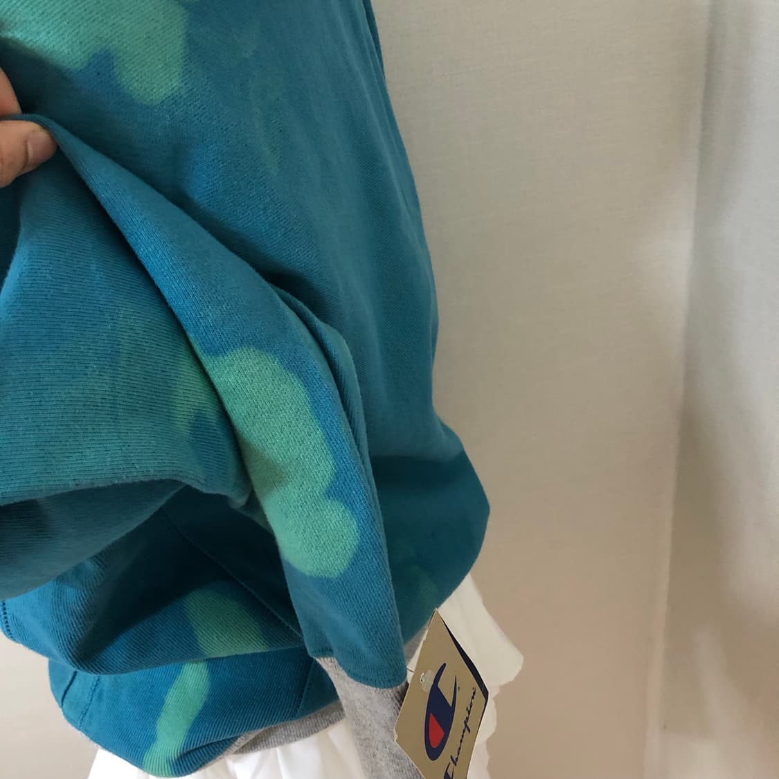 챔피온 청록색 올드스쿨 후디 L 상품이미지5