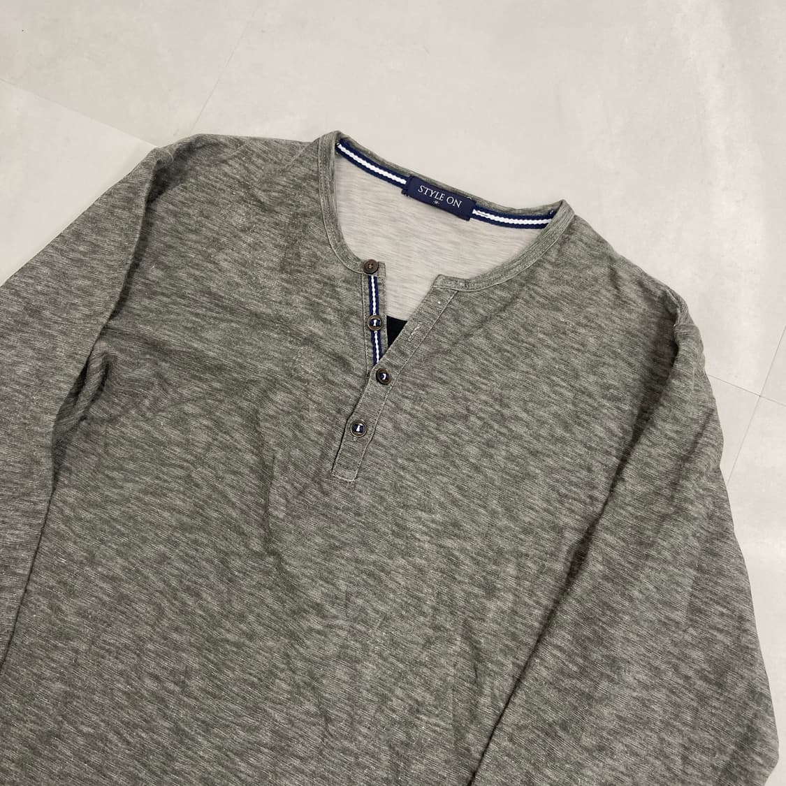 STYLE ON 일본빈티지 헨리넥 롱슬리브 상품이미지2