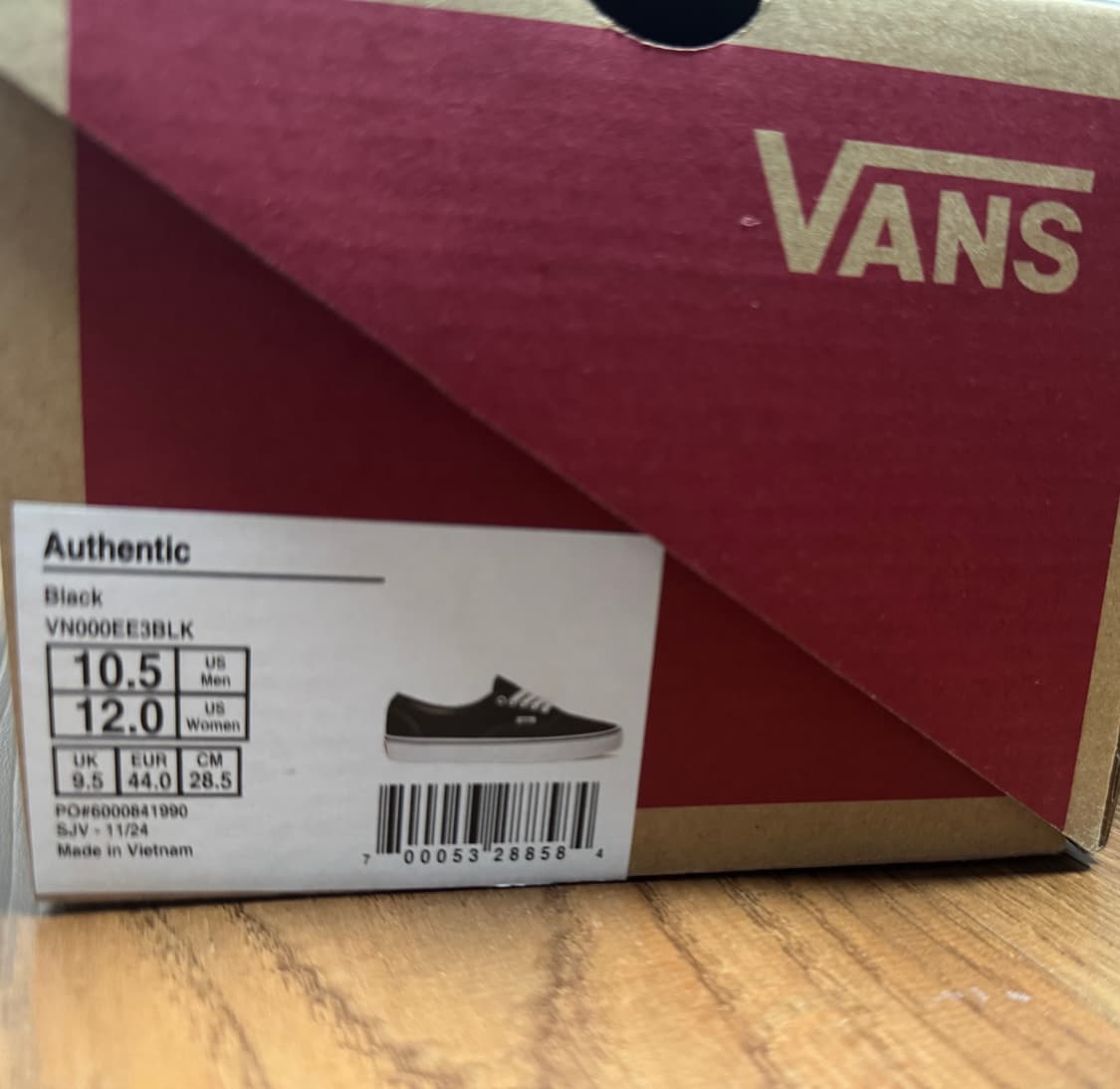 반스 어센틱 블랙 / 285사이즈 / 박스O 상품이미지7