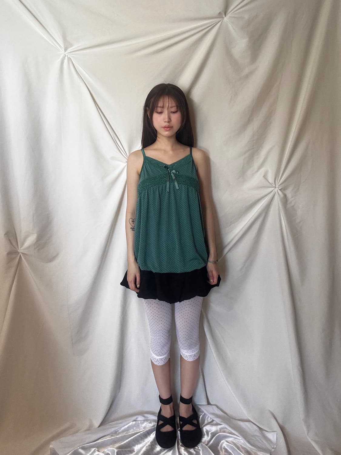 레이스 도트 벌룬나시 상품이미지4