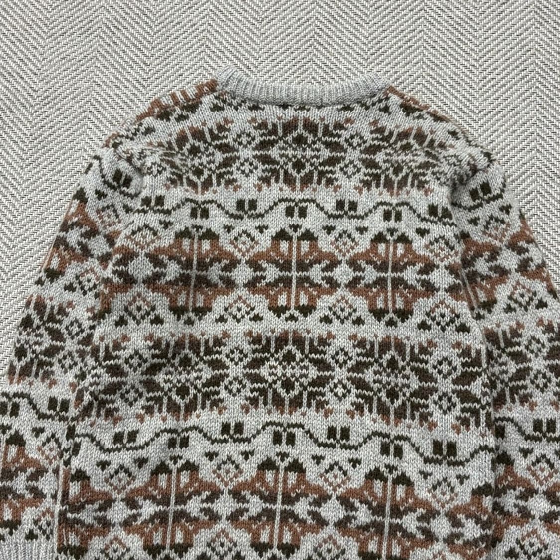 SYNTHETIC 노르딕 패턴 울 니트 v1911  상품이미지4