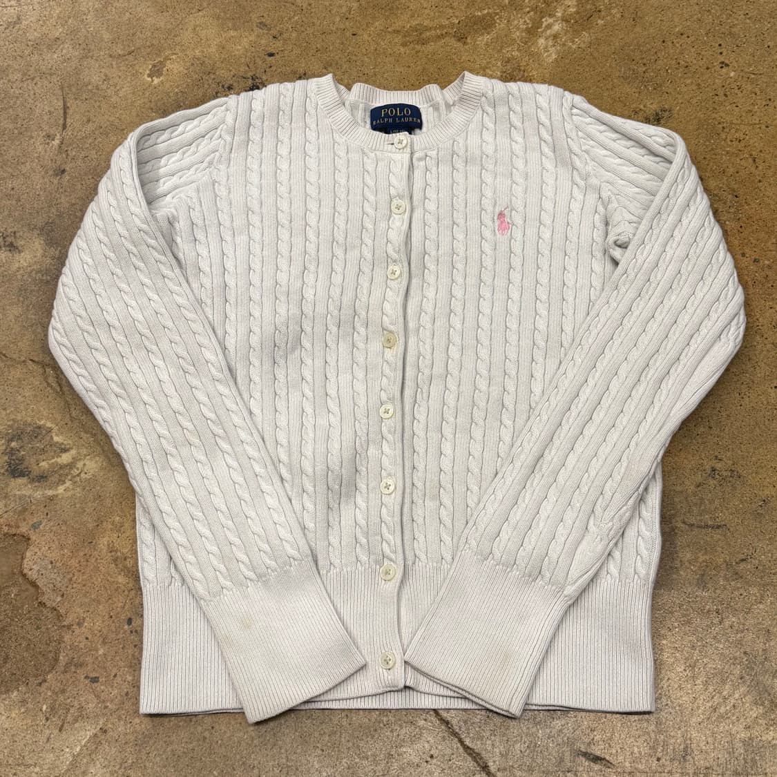 폴로 랄프로렌 아이보리 니트 가디건  상품이미지2