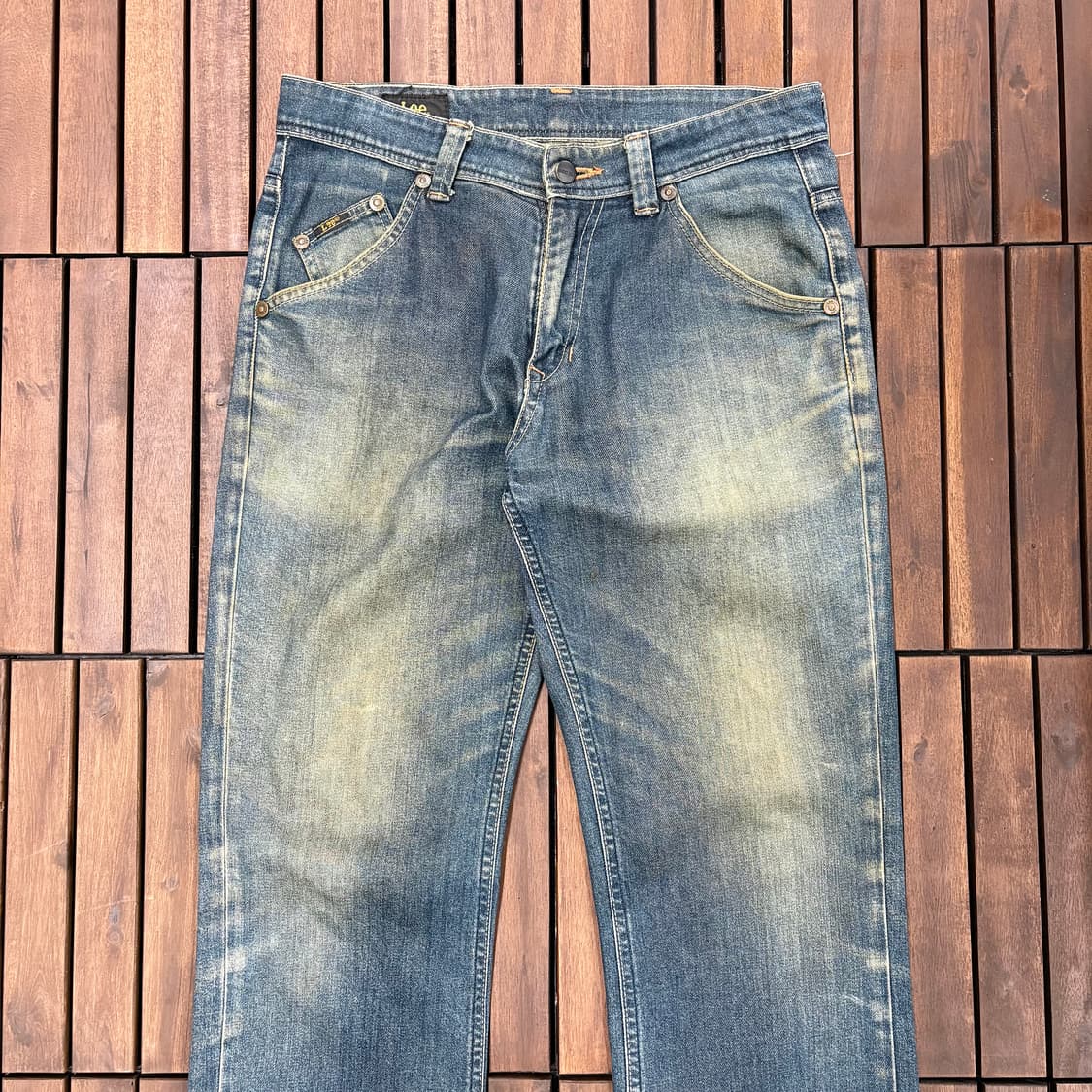 (32) 90s Lee 백 스티치 스트레이트 데님 팬츠 상품이미지2