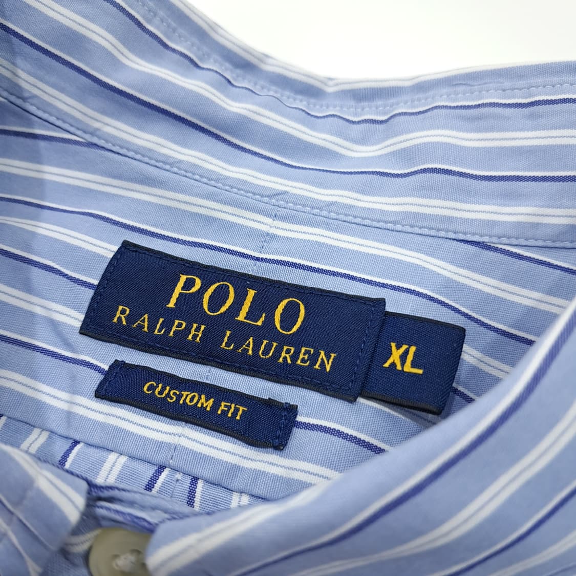 CL768 XL 폴로 코튼 스트라이프 블루 셔츠 남방 상품이미지3