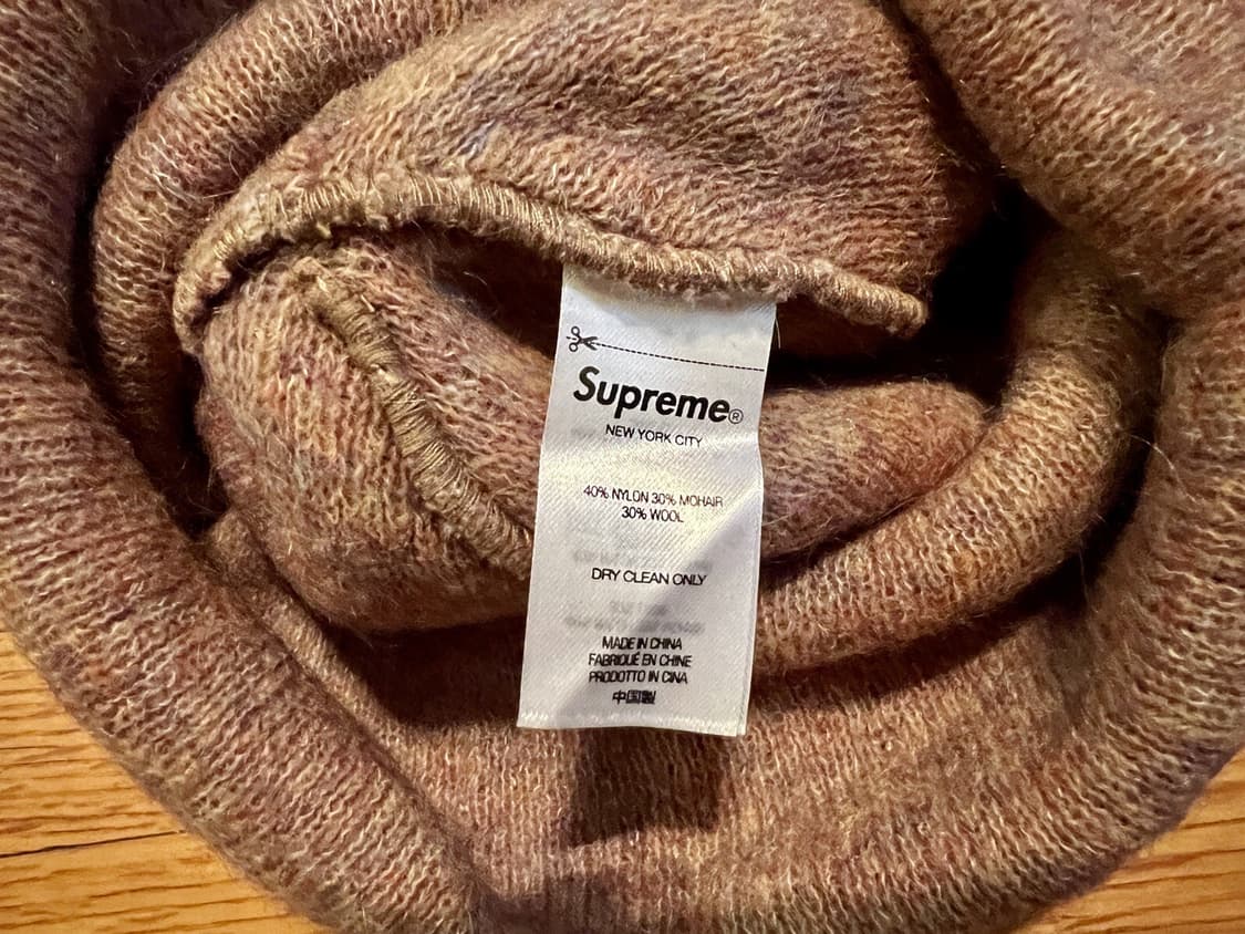 16FW 슈프림 헤더박스로고 비니 베이지 상품이미지3