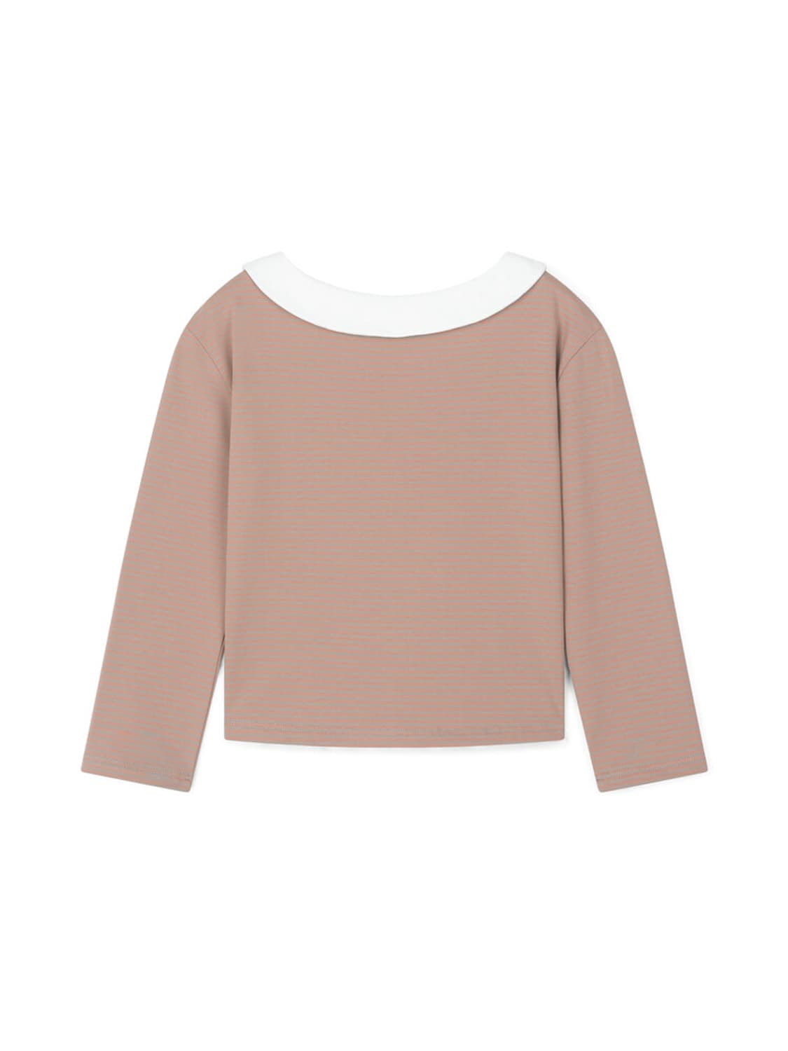 Shopfaerie 샵페어리 피터팬 칼라 스트라이프 탑 베이지 상품이미지3