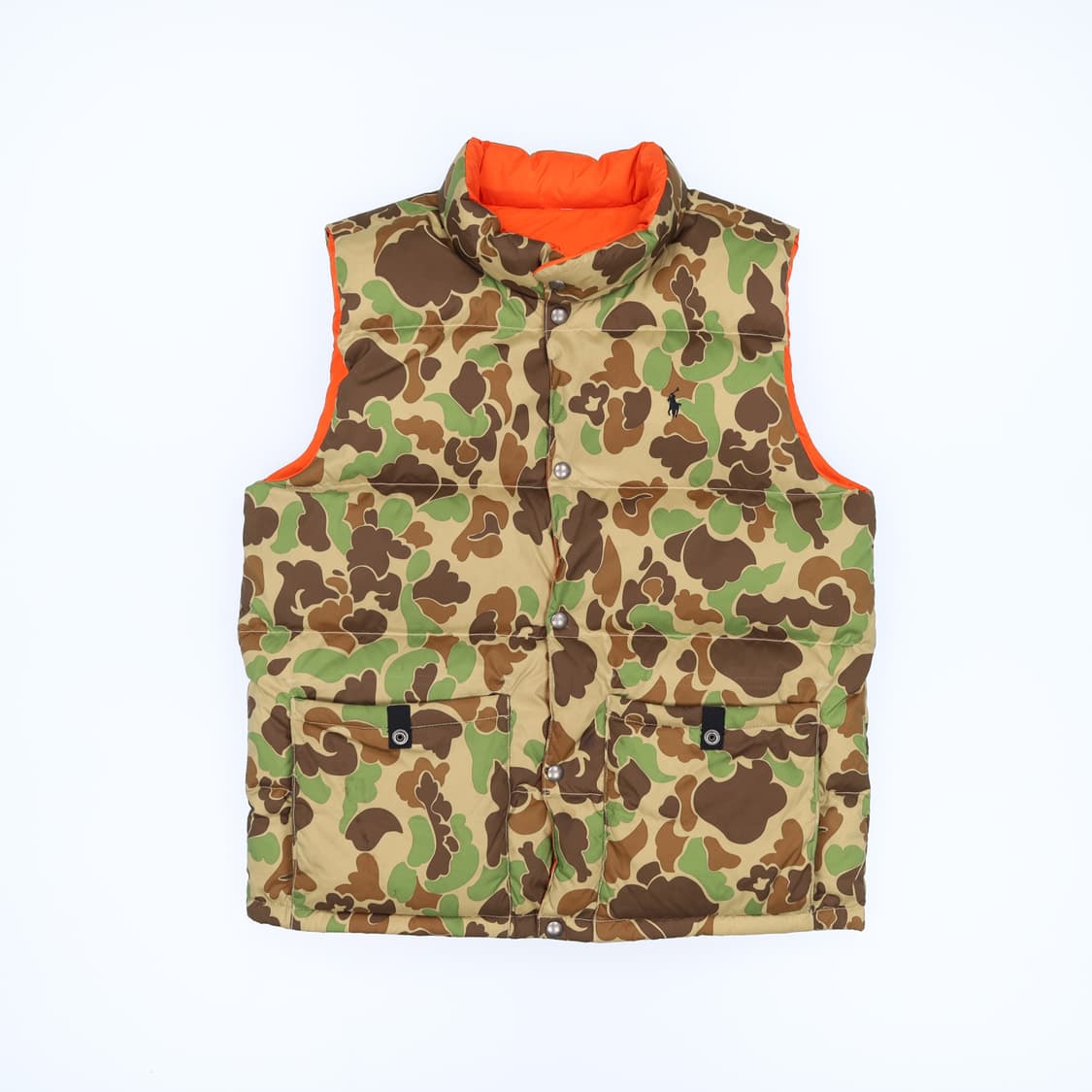 [XL] 신형 폴로 카모 리버시블 양면 푸퍼 다운 패딩 조끼 3857 상품이미지1