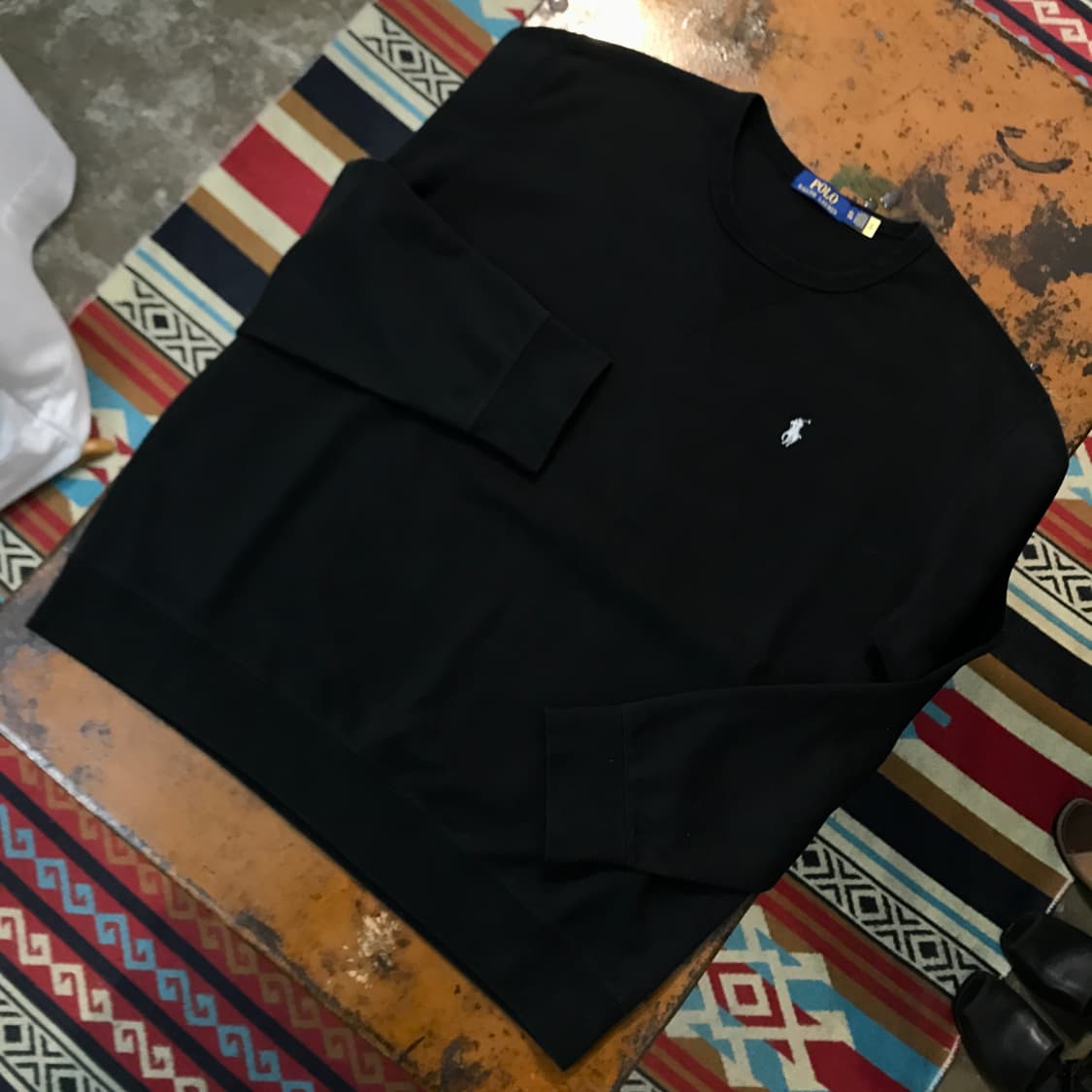 폴로랄프로렌 블랙 기모 스웨트셔츠 맨투맨 남성 115 빅사이즈 상품이미지2
