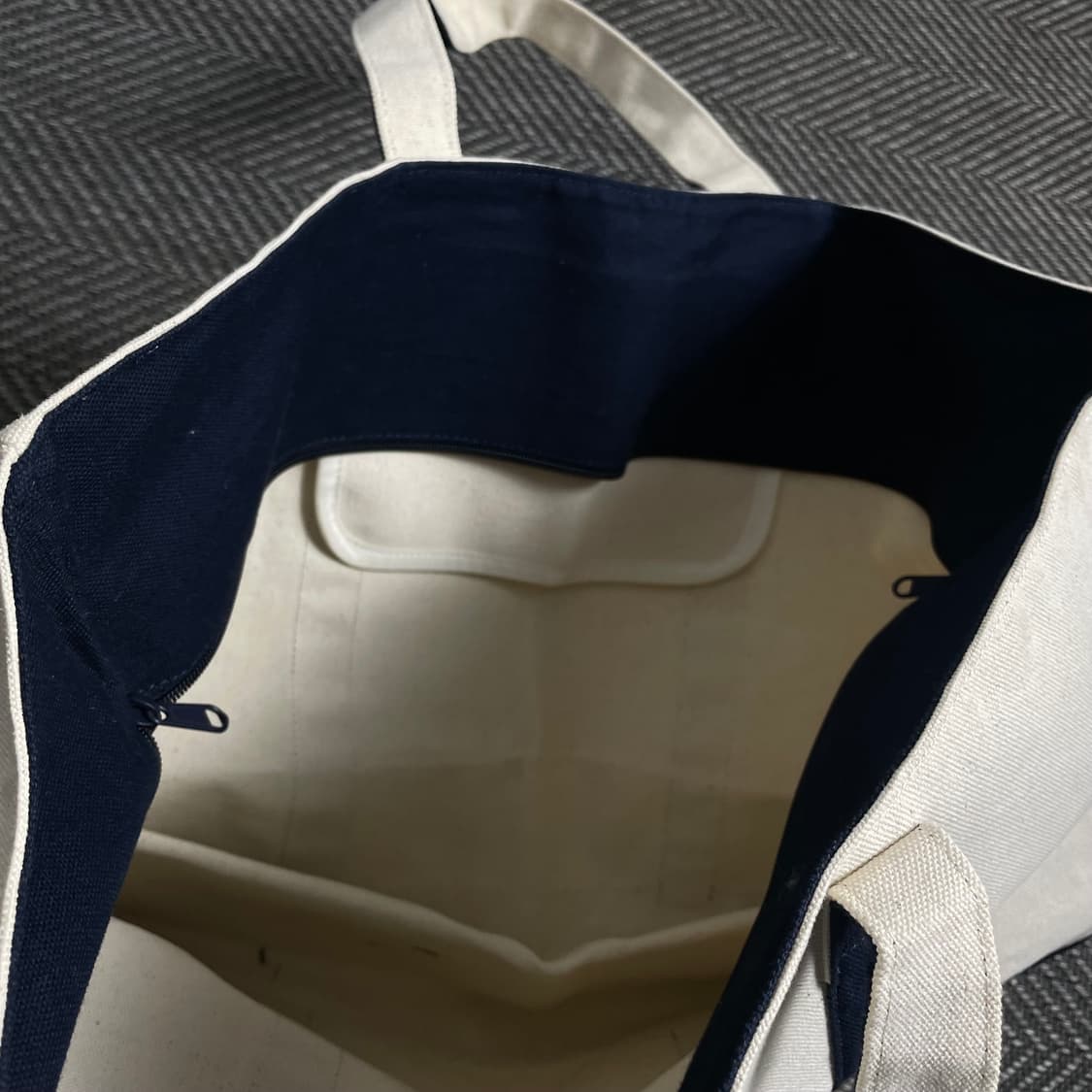 YELE 예일 투톤 캔버스 에코 도트백 y 3985 상품이미지5