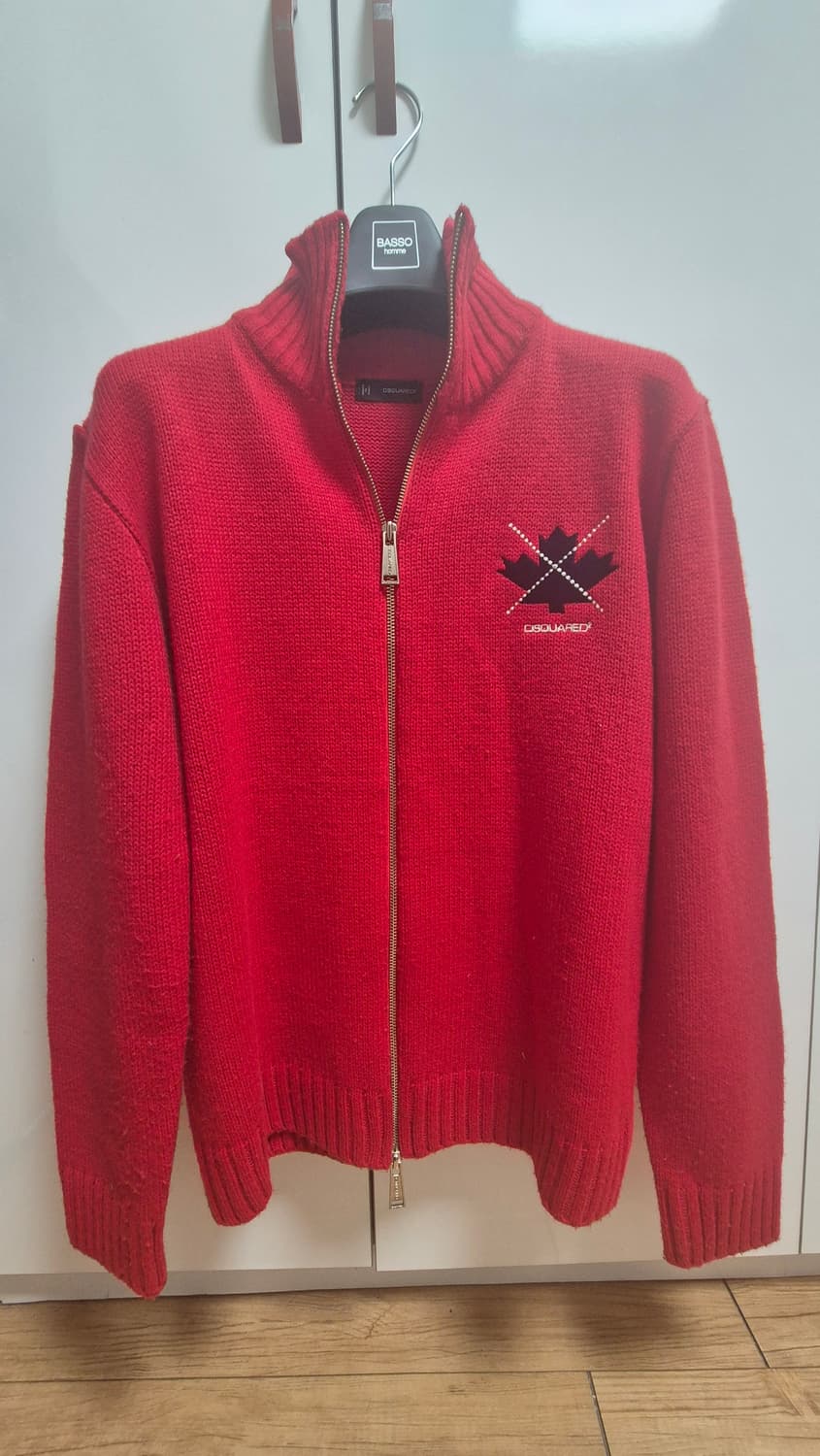 디스퀘어드 dsquared2 레드 니트 집업 상품이미지1
