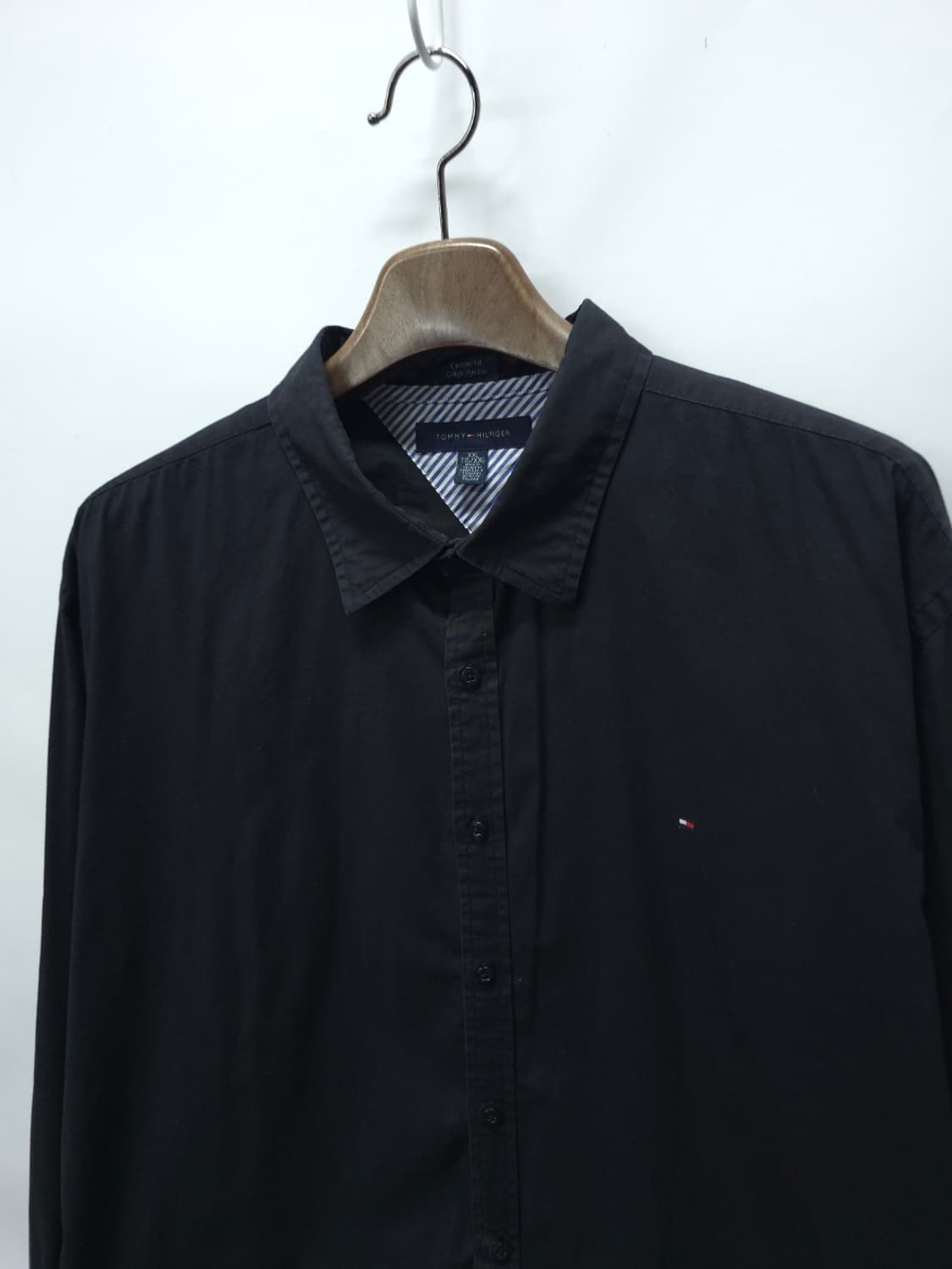 (빅사이즈) 타미힐피거 코튼 블랙 셔츠 (110~115) 상품이미지2