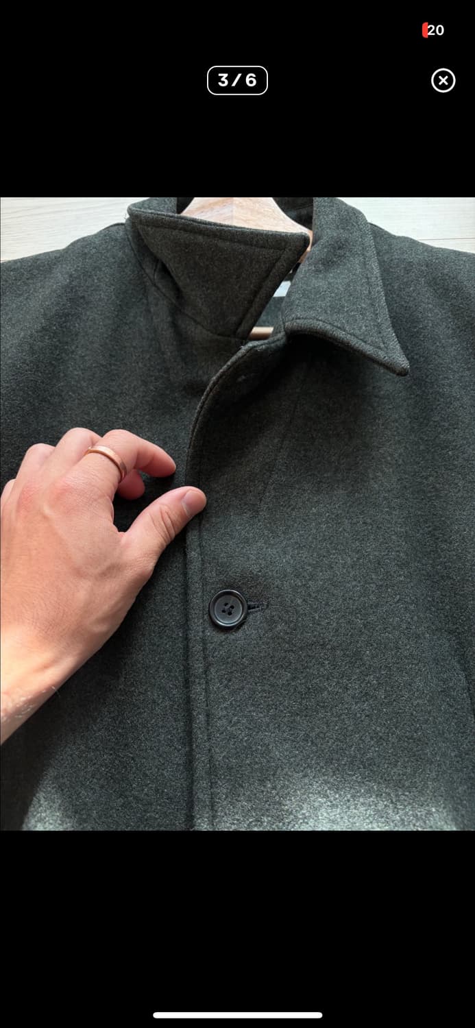 꼼데가르송 셔츠 울 싱글 중기장 카코트 (꼼데가르송옴므) 상품이미지3