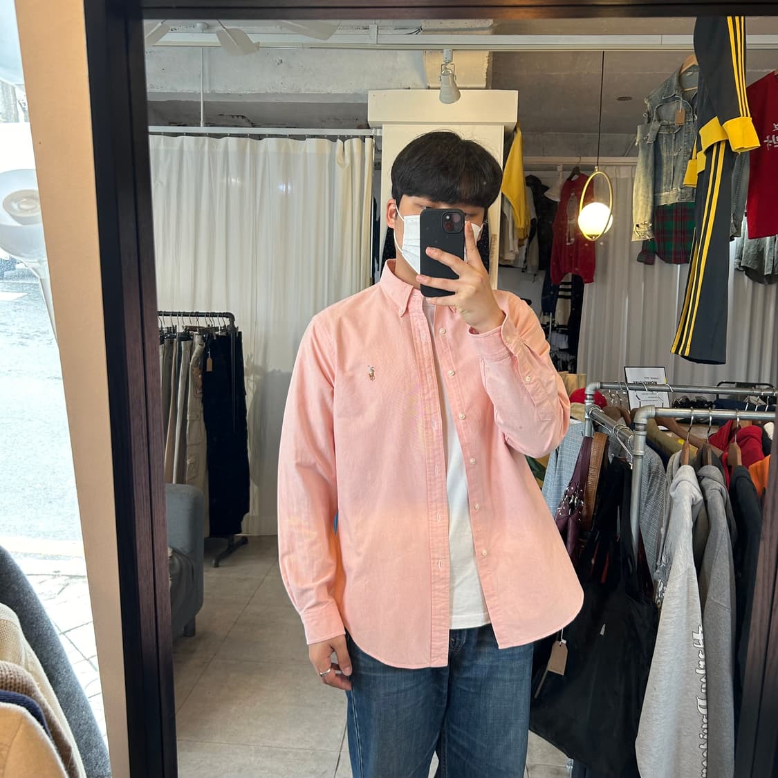 L) 폴로 랄프로렌 인디핑크 솔리드 옥스포드 셔츠 상품이미지8