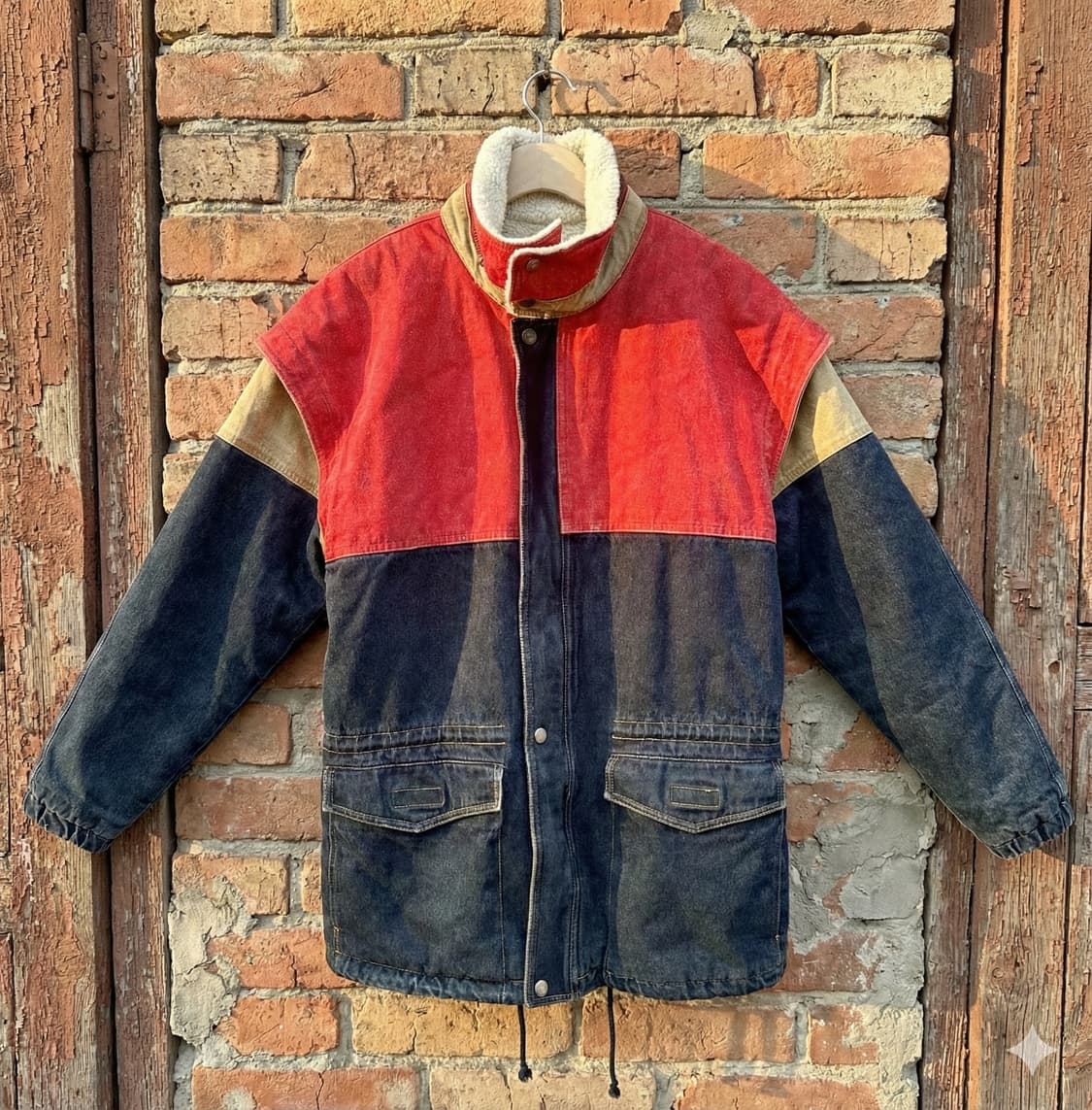 프랑스 빈티지 컬로블록자켓 상품이미지1