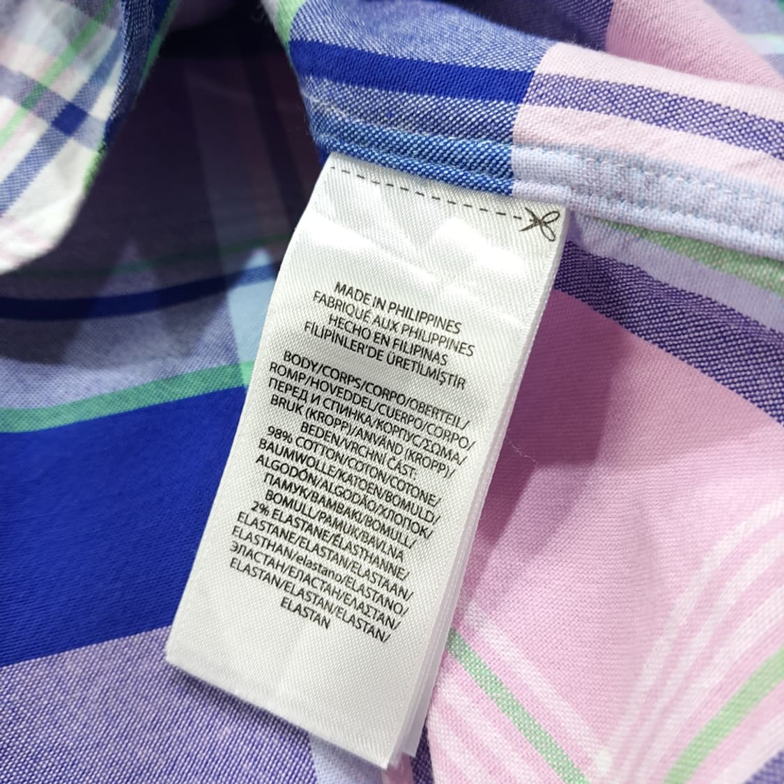 CL591 L 폴로 클래식 마드라스 체크 버튼다운 멀티컬러 셔츠 상품이미지5