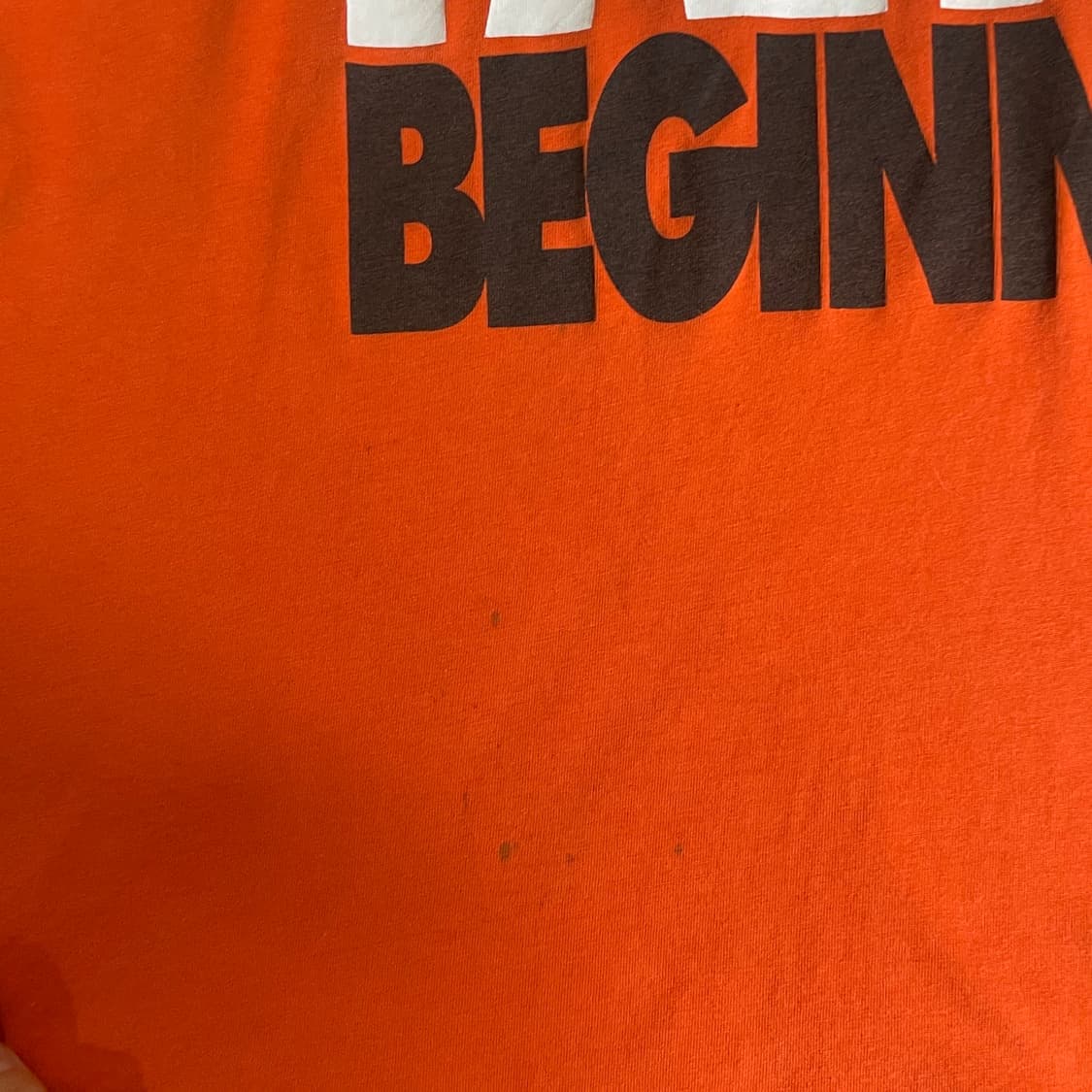 나이키 오렌지 프린팅 드라이핏 반팔 티셔츠 XL 상품이미지6