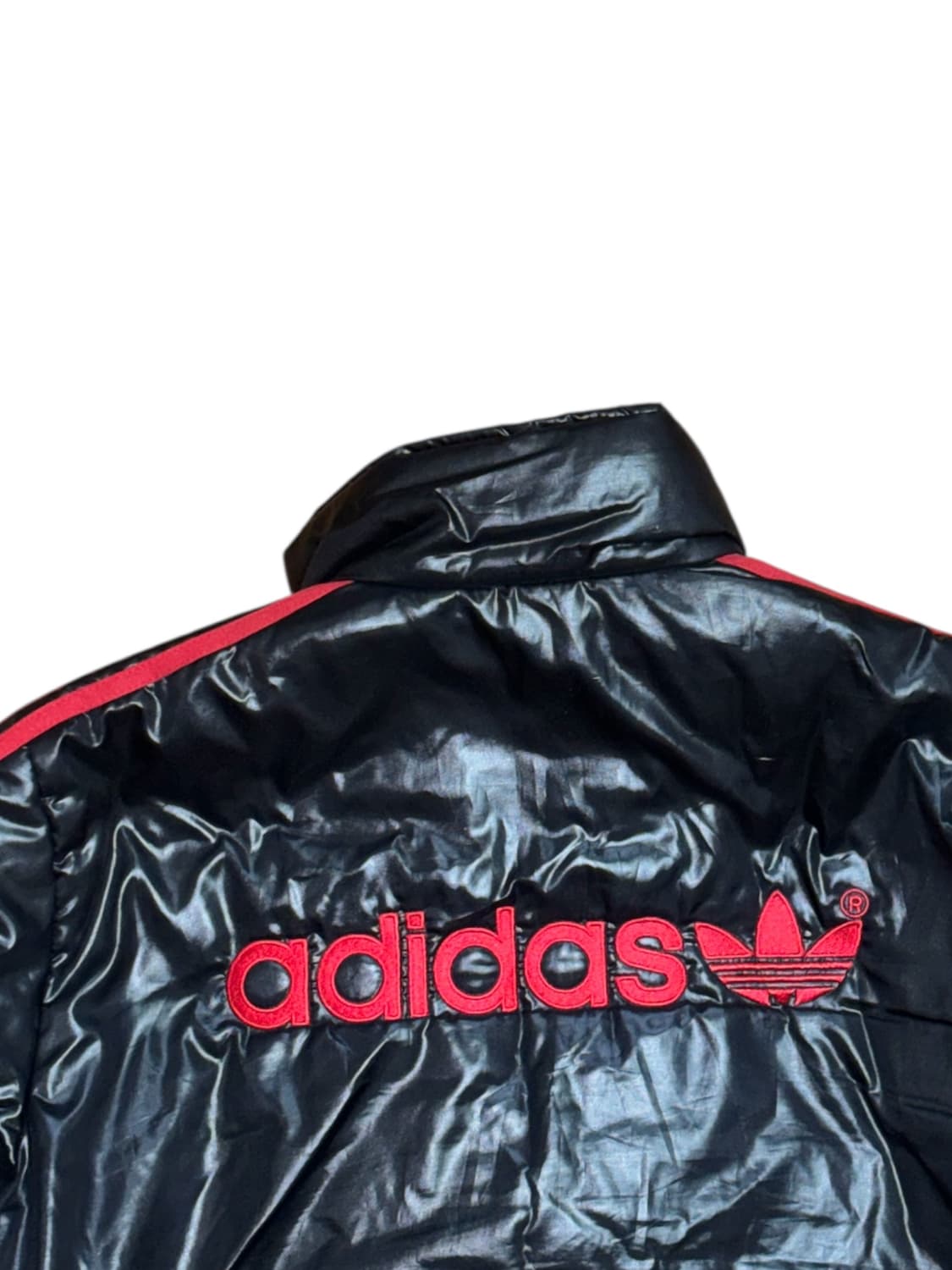 아디다스 퍼이어버드 빈티지 올드스쿨 검빨 패딩 상품이미지9