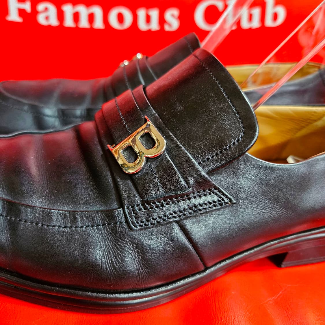 발리(BALLY) 시그니쳐 B 스틸 로고 페니로퍼 US7 EEE size 상품이미지4