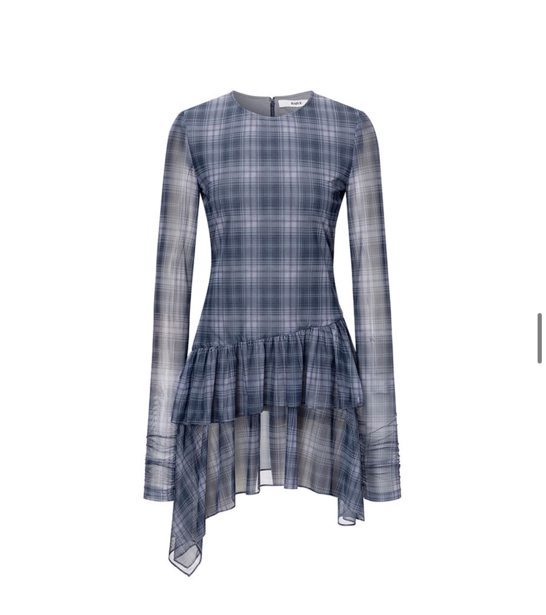 레이브 Check Tiered Dress in Blue Check VW5 상품이미지2