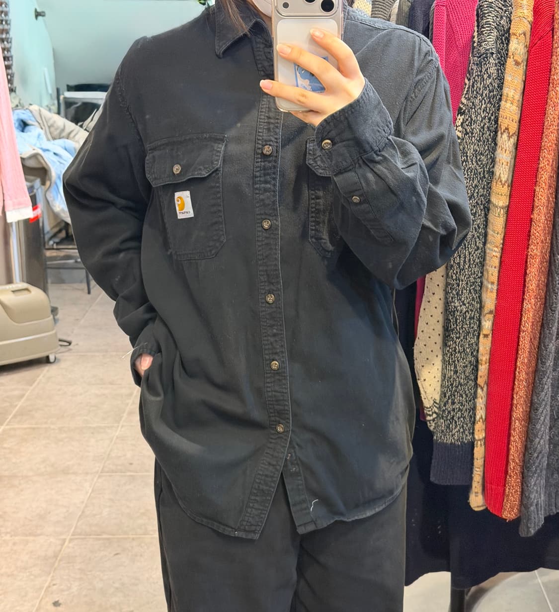 [NO.9] 칼하트 블랙 투포켓 티셔츠 상품이미지2