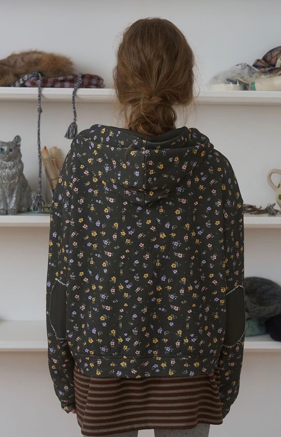 펀프롬펀 패치 포인트 후디, 블랙 상품이미지3