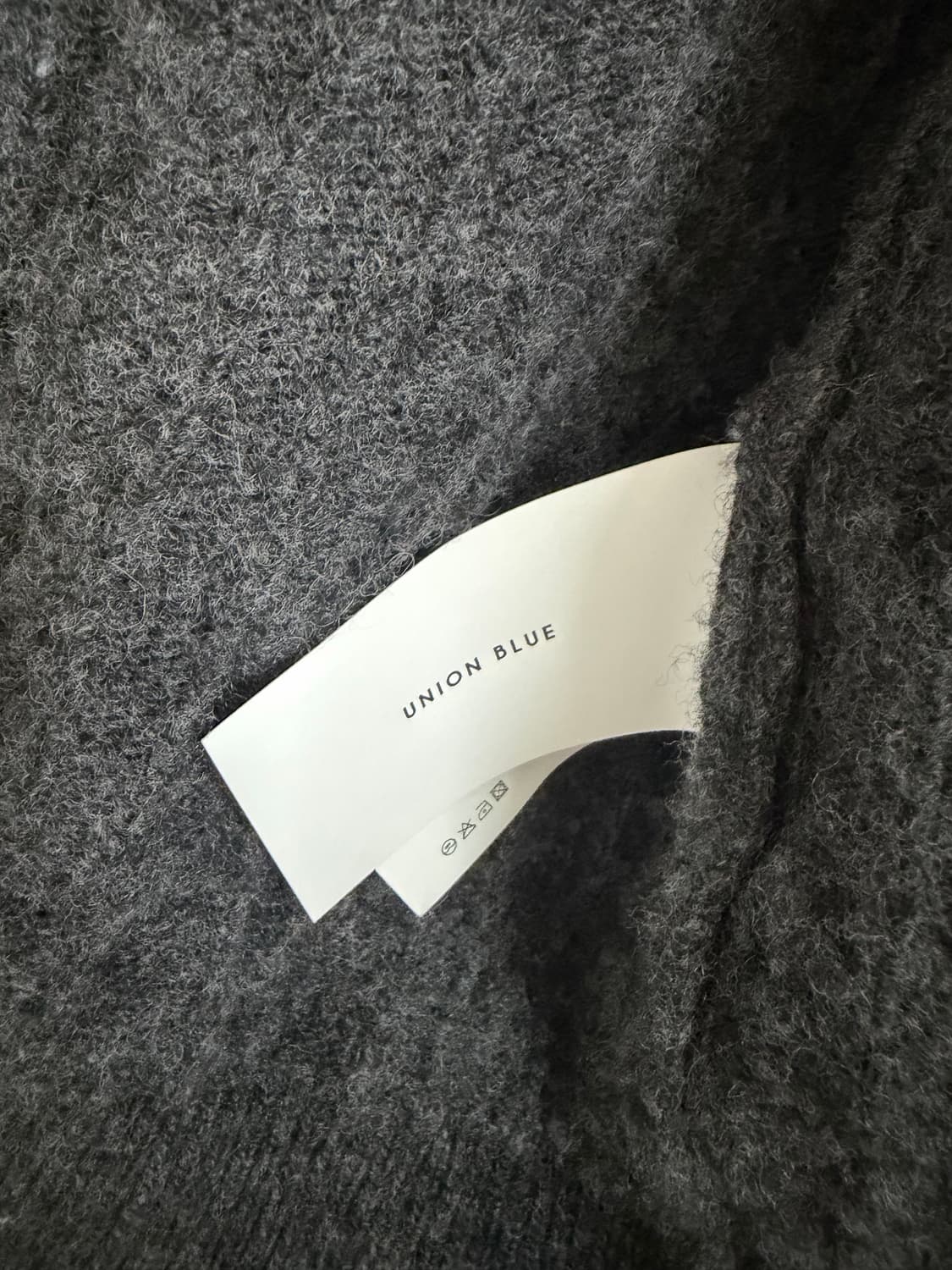 유니온블루 케이블 울 가디건 L 차콜색상(초S급) 상품이미지4