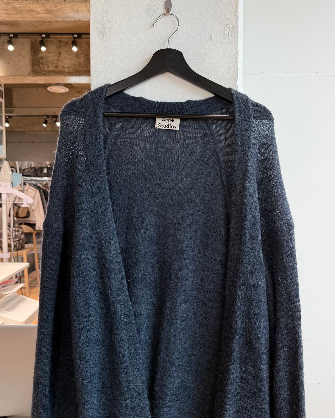 아크네 스튜디오 AW15 네이비 모헤어 가디건  상품이미지3