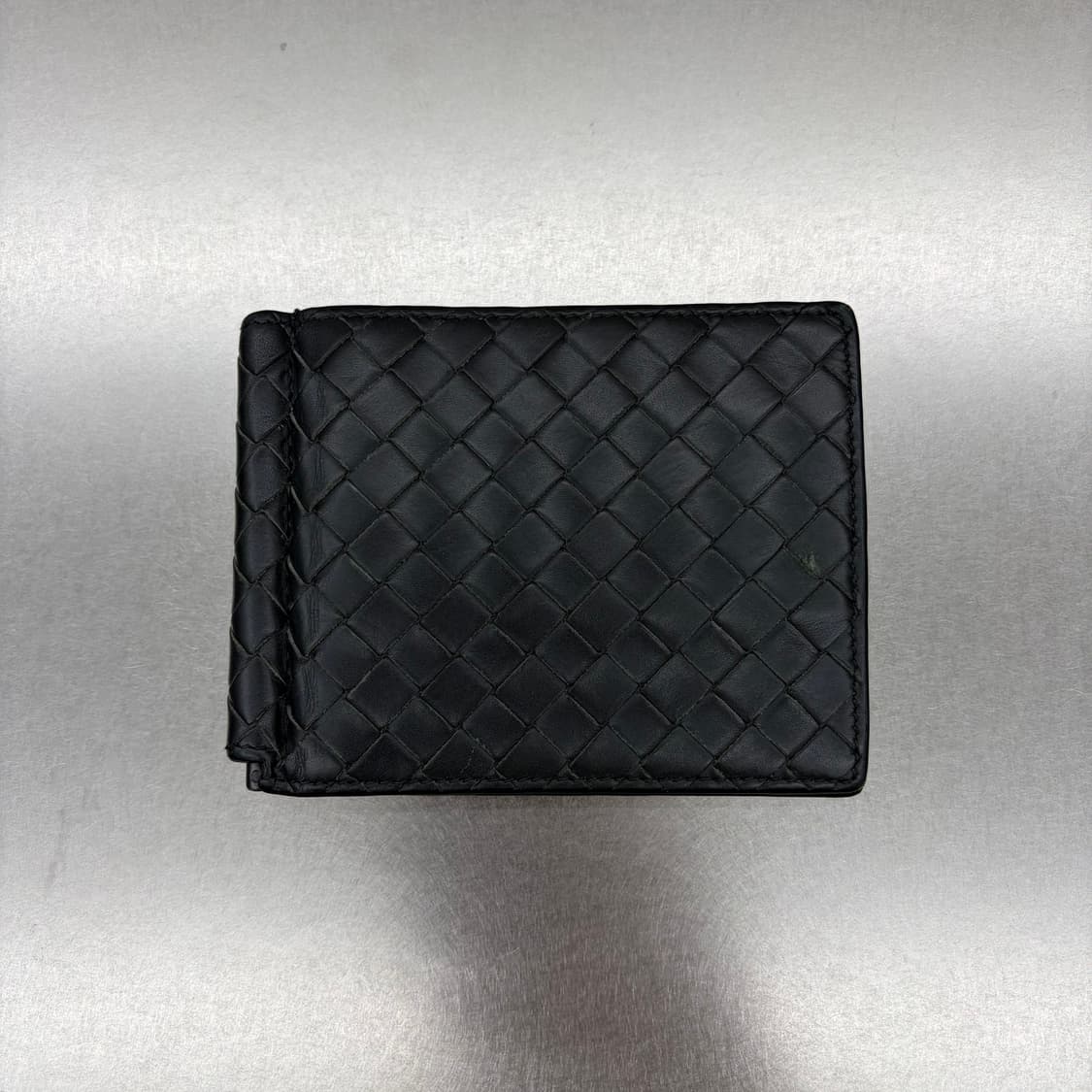보테가베네타 인트레치아토 블랙 폴더 남성 반지갑 머니클립 상품이미지1