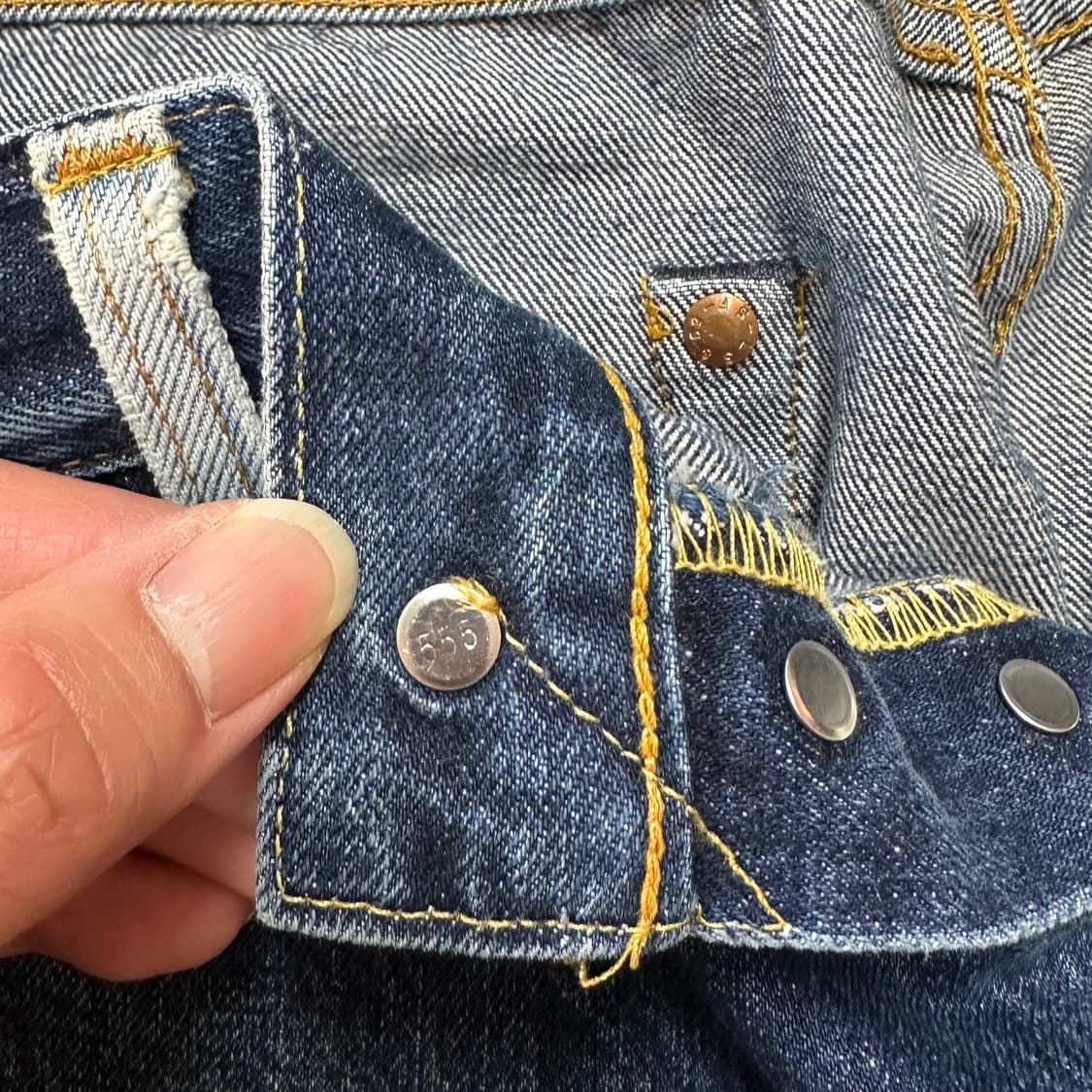 9~00s USA LVC 555 발렌시아 501XX 셀비지 진 34 상품이미지10